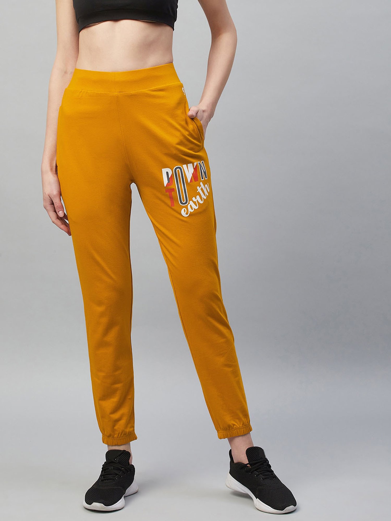 Buy C9 Airwear Orange Regular Fit Sports Track Pants for Women Online @  Tata CLiQ