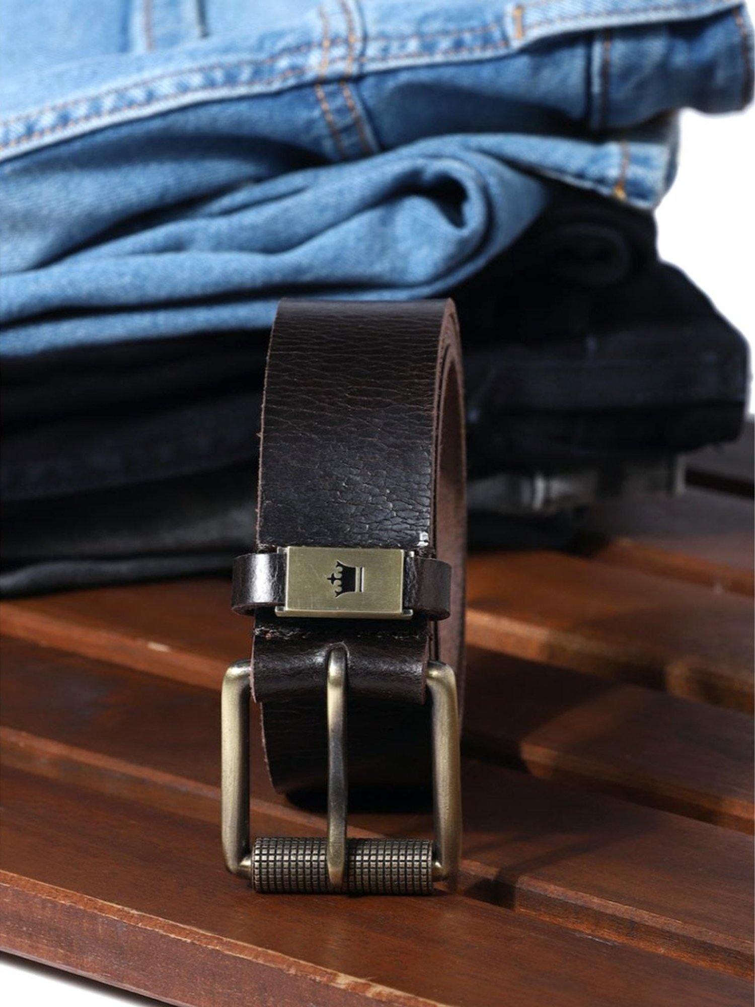 Buy Louis Philippe Brown Solid Wide Belt for Men at Best Price @ Tata CLiQ