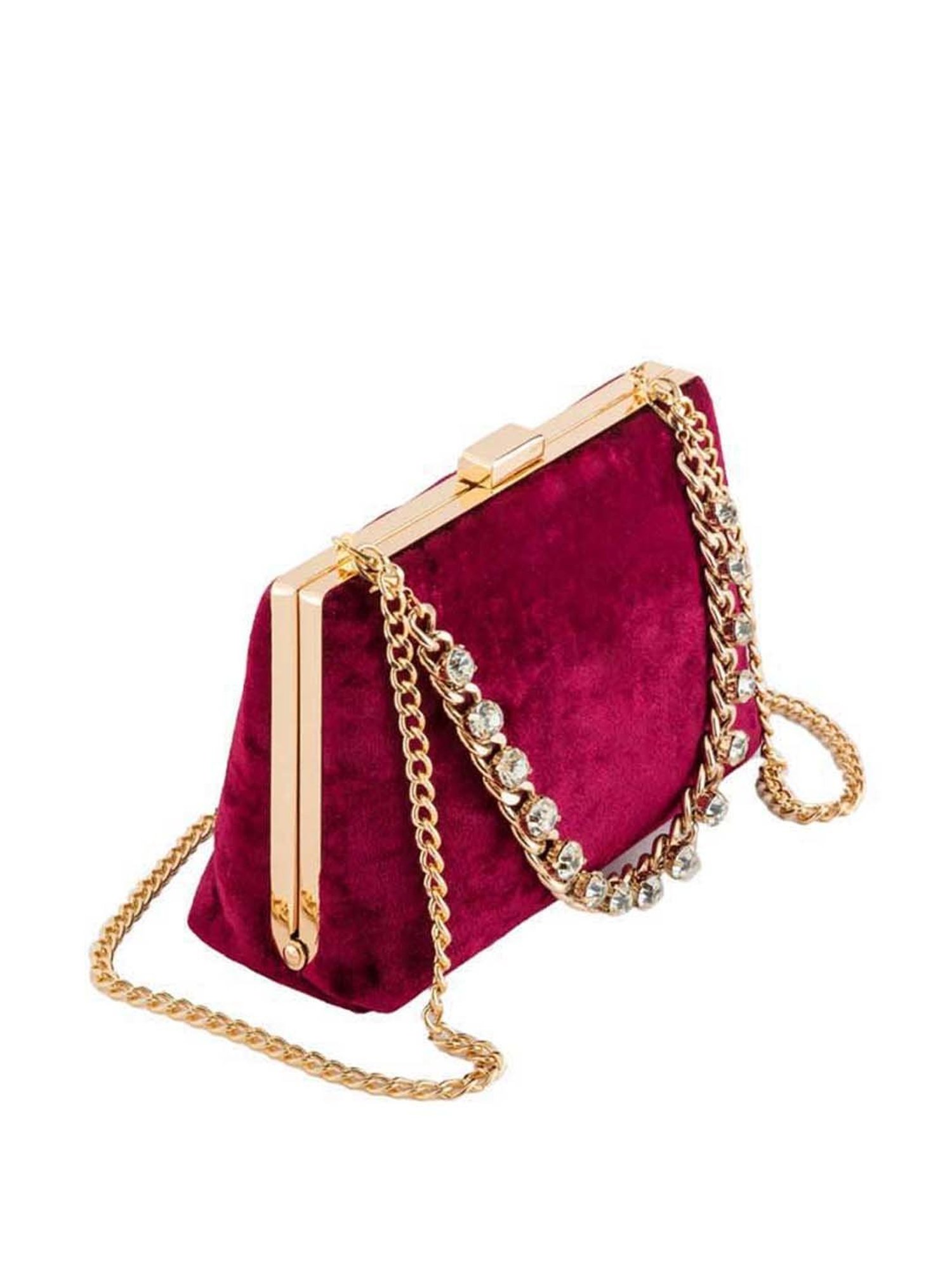 Hand Bag Pink Glamour Quilted Velvet Cosmetics Purse, Squre at Rs 399/piece  in New Delhi