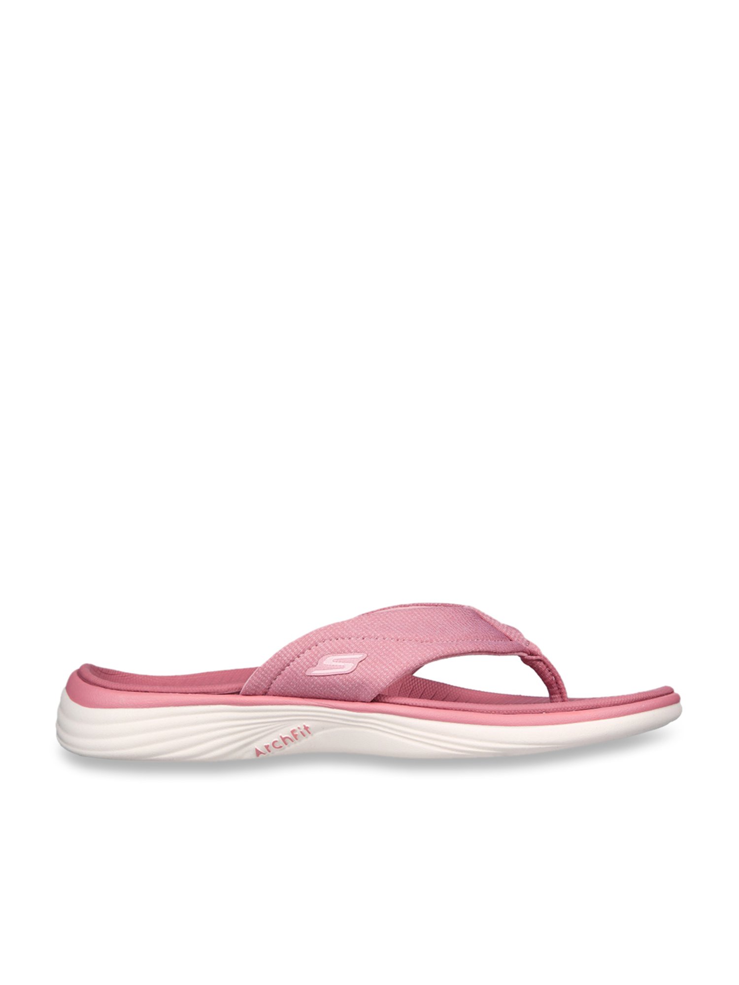 Buy Skechers Women's ARCH FIT RADIANCE Pink Thong Wedges at Best Price @ Tata