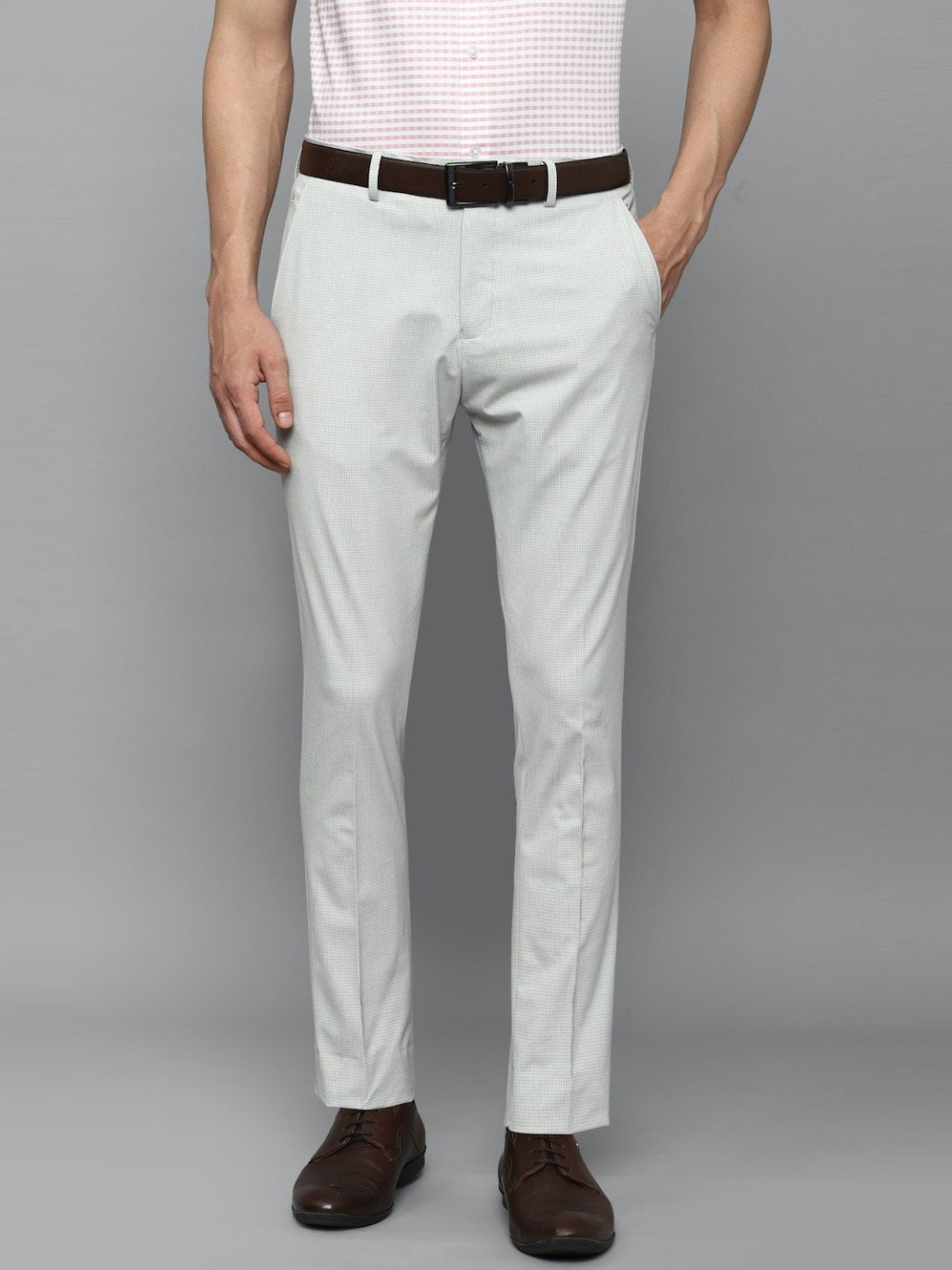 Buy Louis Philippe Grey Trousers Online - 808142 | Louis Philippe