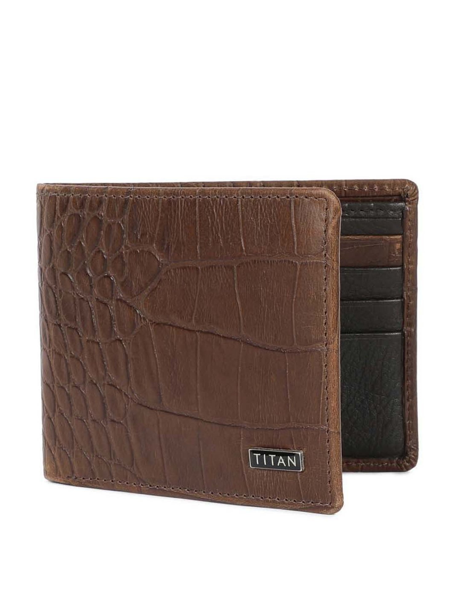 Titan Brown Genuine Leather Wallet TW107LM1DB, Size: 9.5 Cm at Rs 1399 in  Hosur