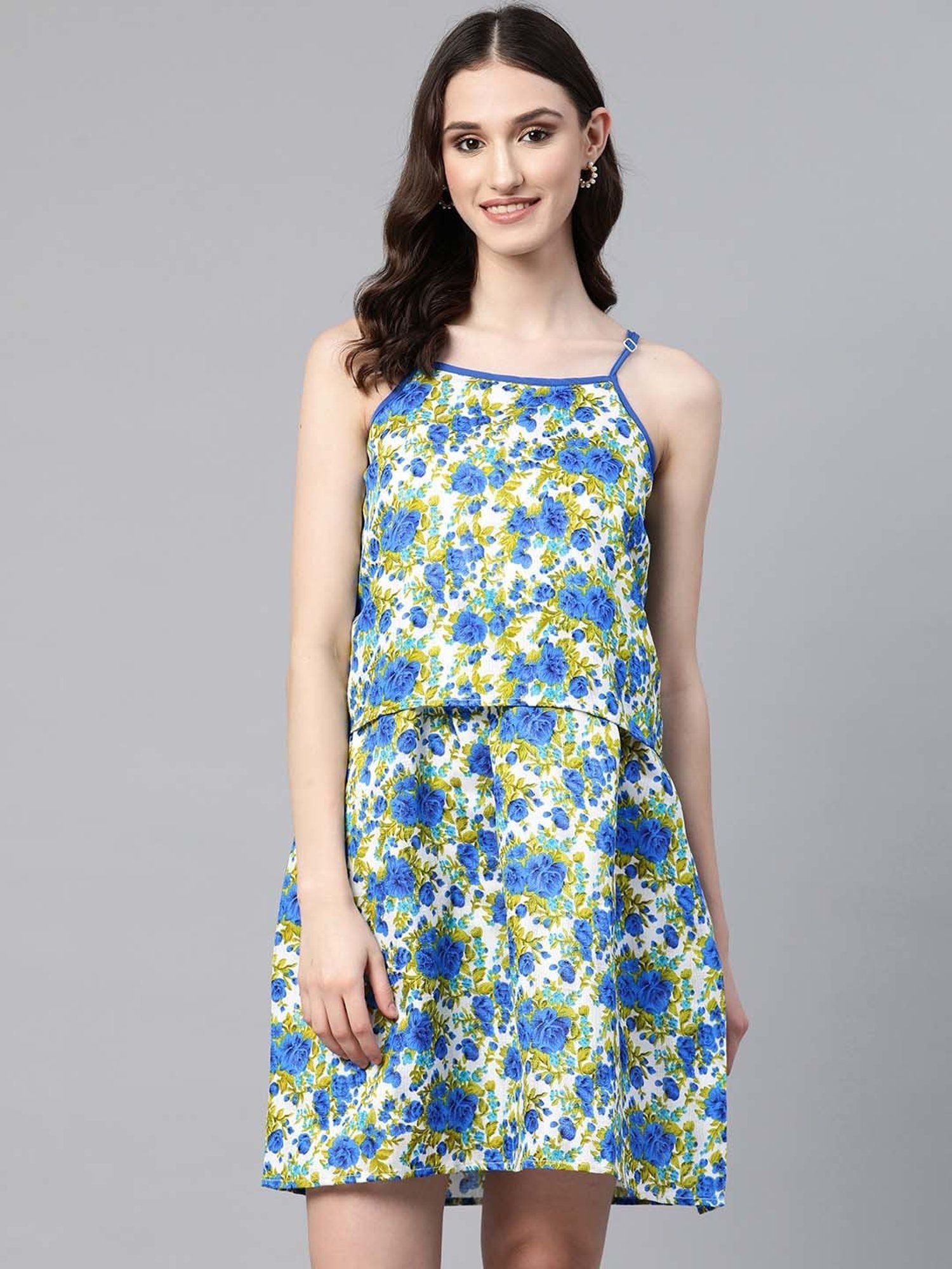 Elenita Midi Dress - Cup Bust Sleeveless Slit Dress in Green Floral |  Showpo USA