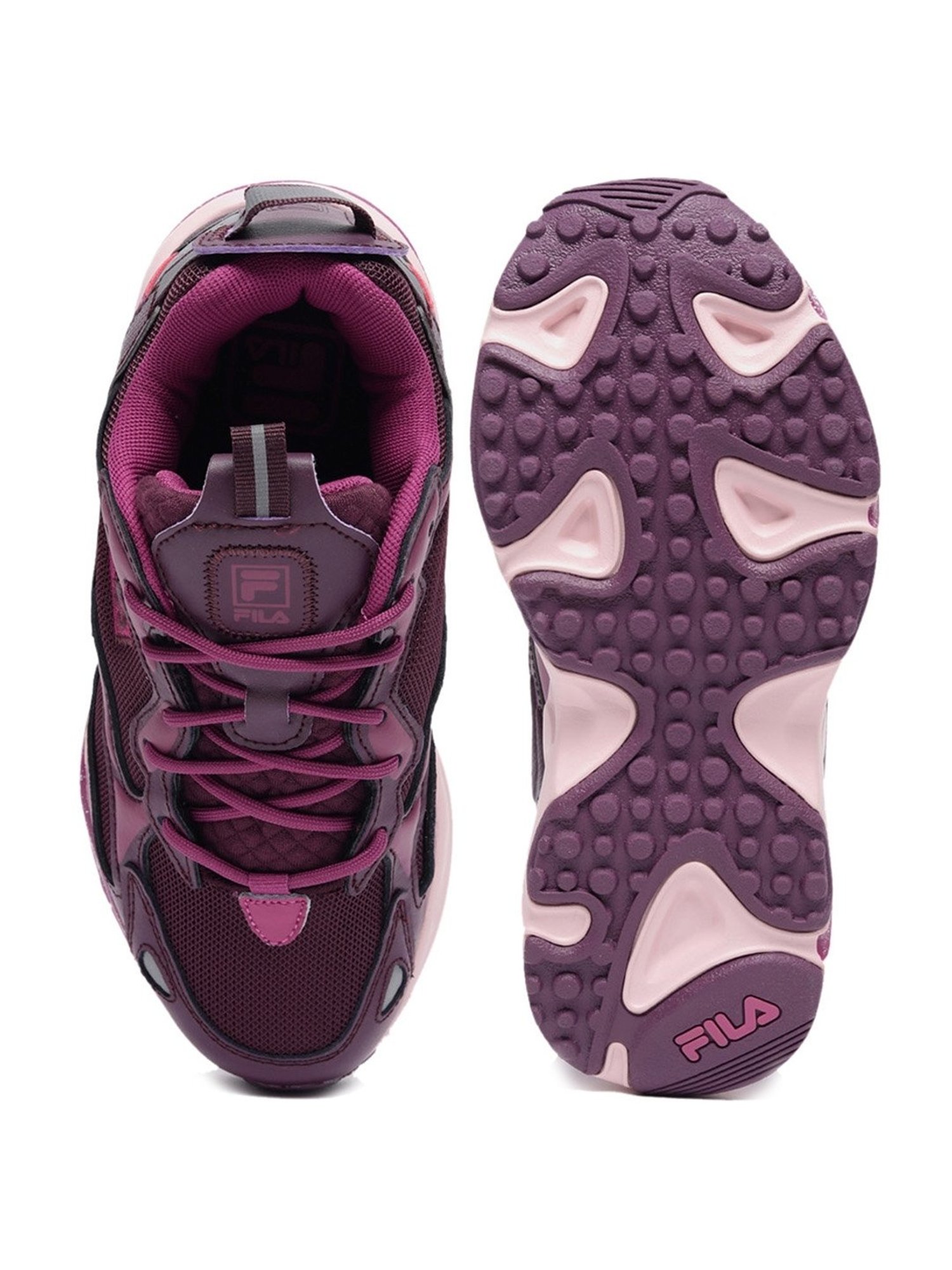 Buy Fila Women s RAY TRACER APEX Purple Running Shoes for Women at Best Price Tata CLiQ