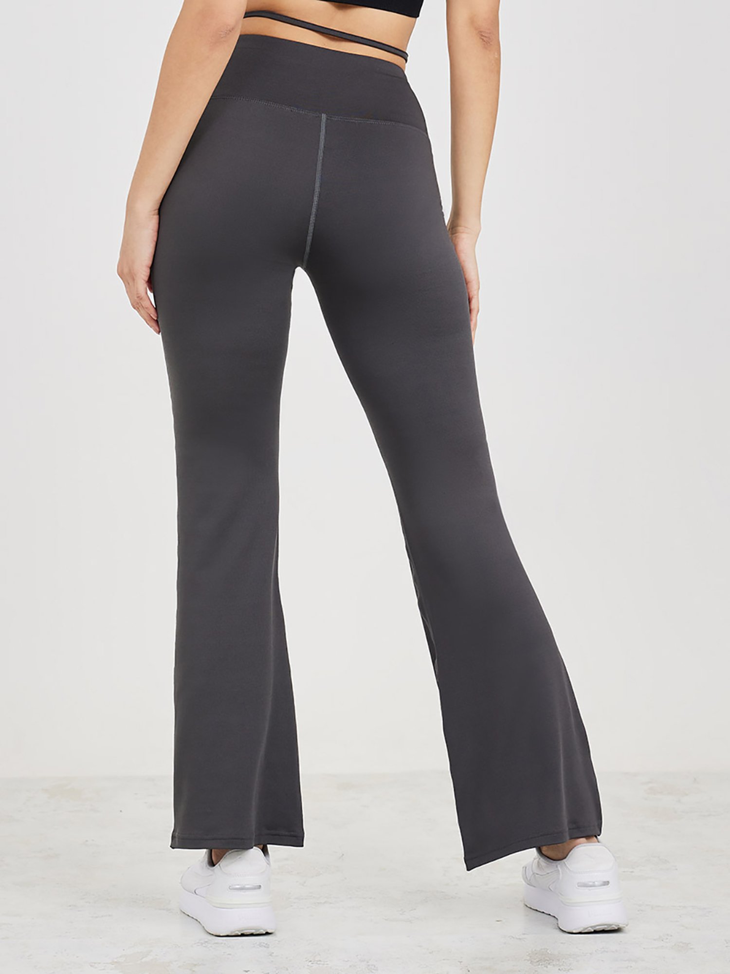 Styli Black High Rise Flare Pants