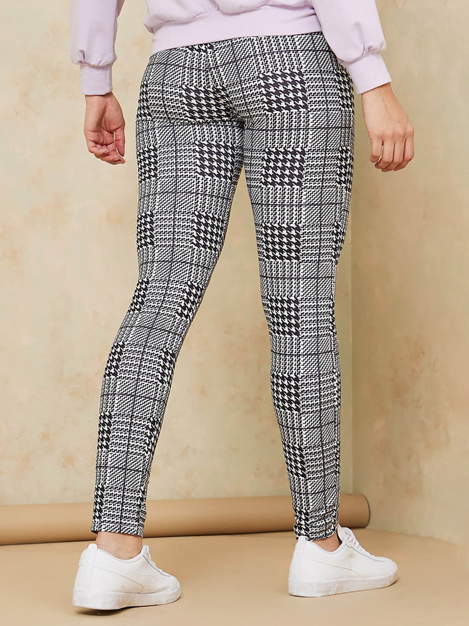 Jacquard Checkered Leggings | TurtleDove London | House of Sofella