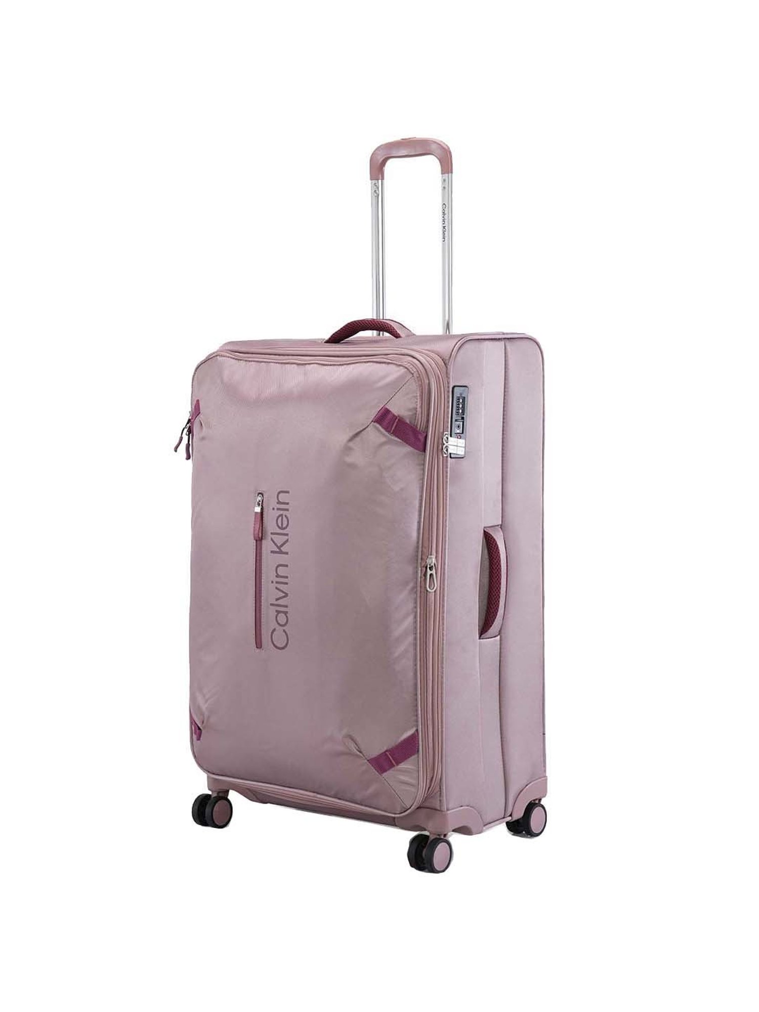 Buy Calvin Klein Pink Large Hard Cabin Trolley - 51.44 cm Online At Best  Price @ Tata CLiQ