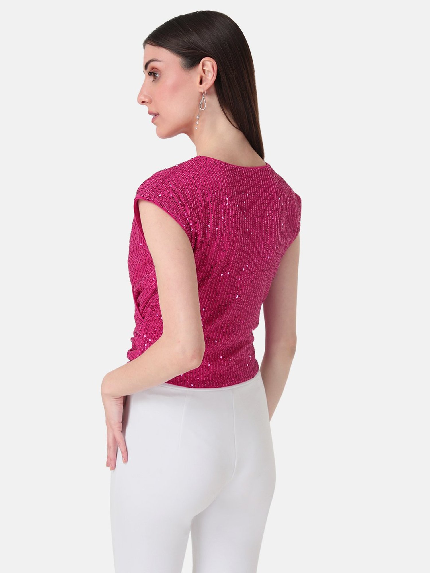 Buy Kazo Pink Embellished Casual Shirt for Women's Online @ Tata CLiQ