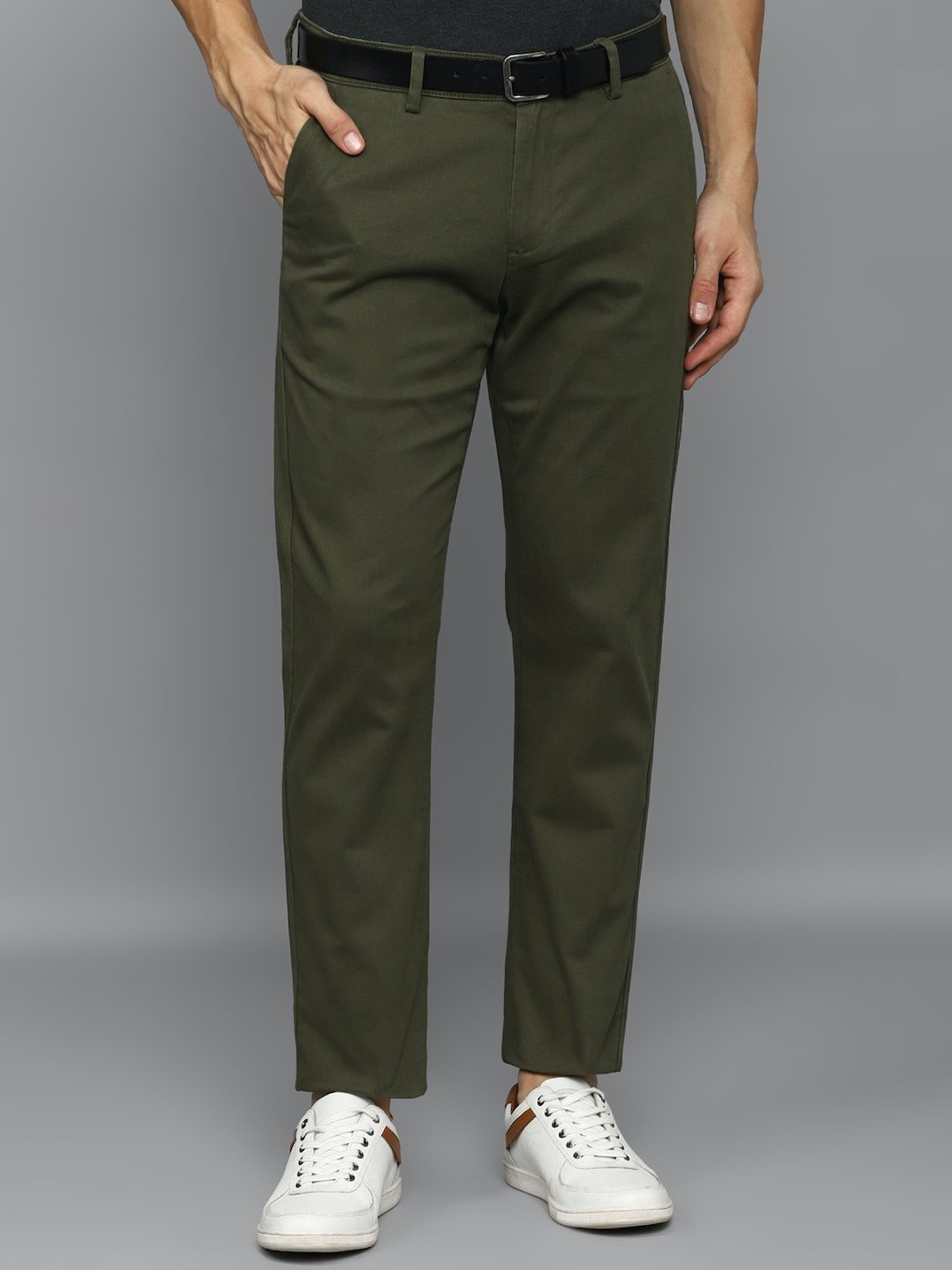 Allen Solly Trousers  Chinos Allen Solly Khaki Trousers for Men at  Allensollycom