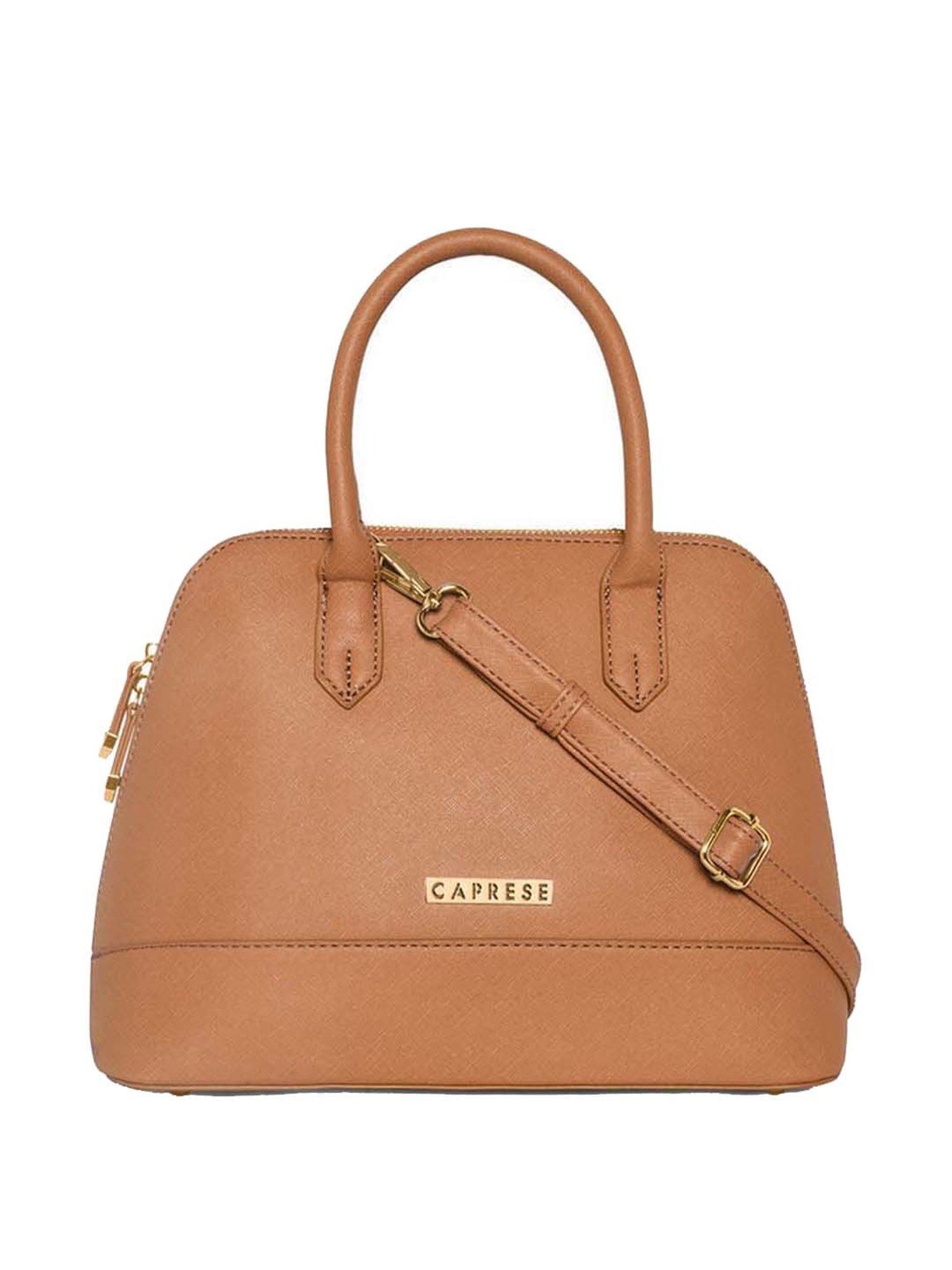 Buy Caprese Tan Solid Small Handbag Online At Best Price Tata CLiQ