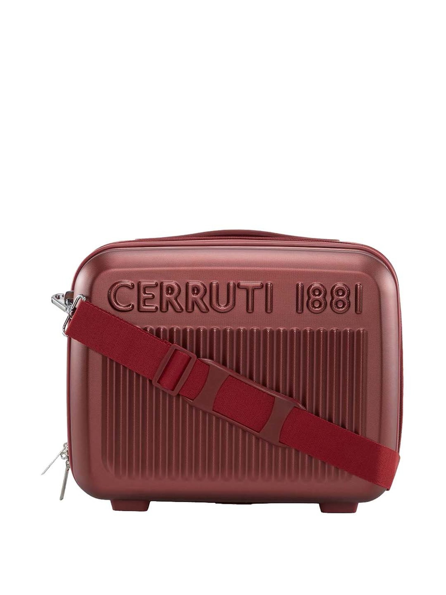 Buy Cerruti 1881 Maroon Textured Beauty Case Online At Best Price