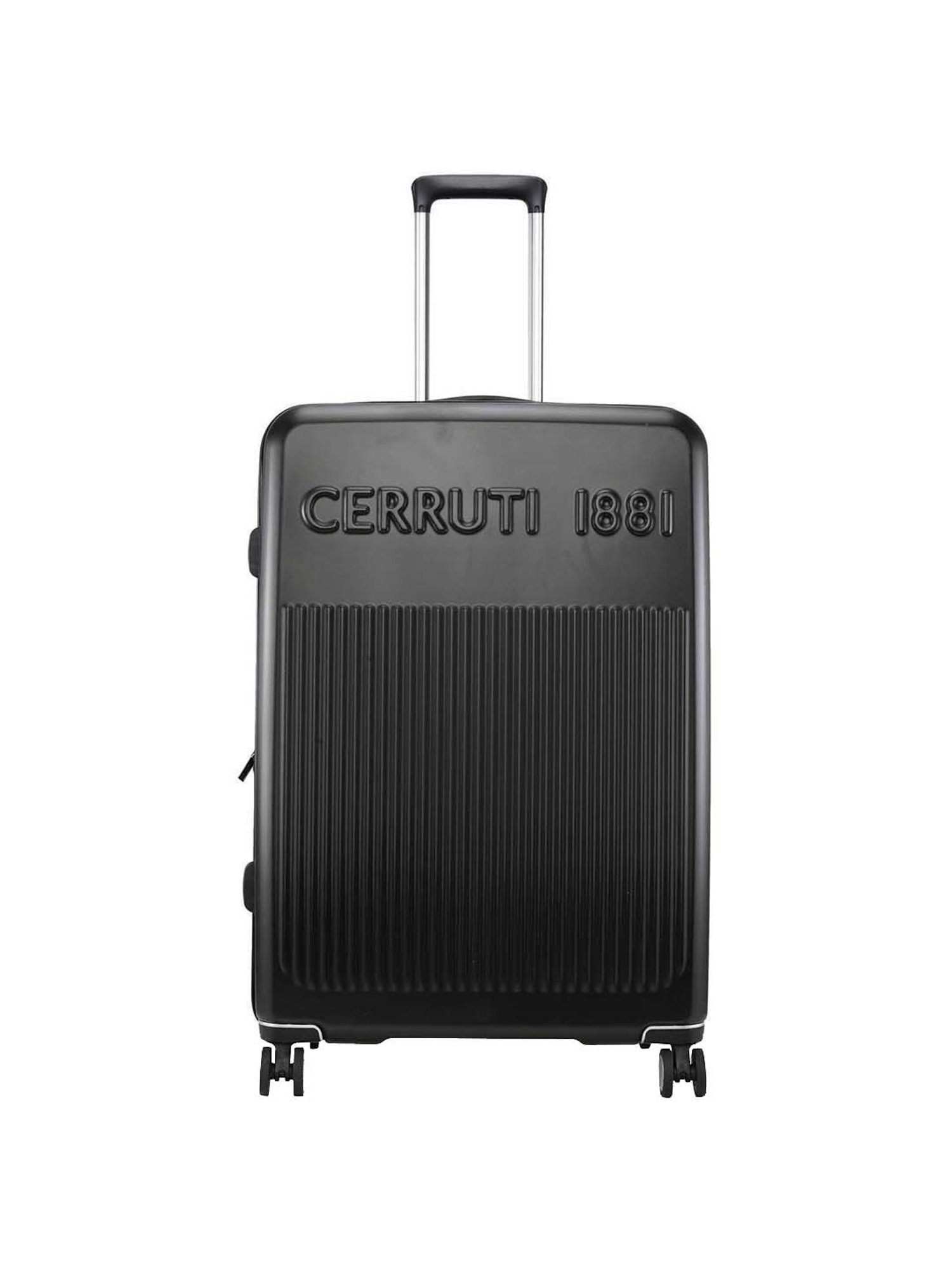 Buy Cerruti 1881 Black Large Hard Cabin Trolley - 52 cm Online At