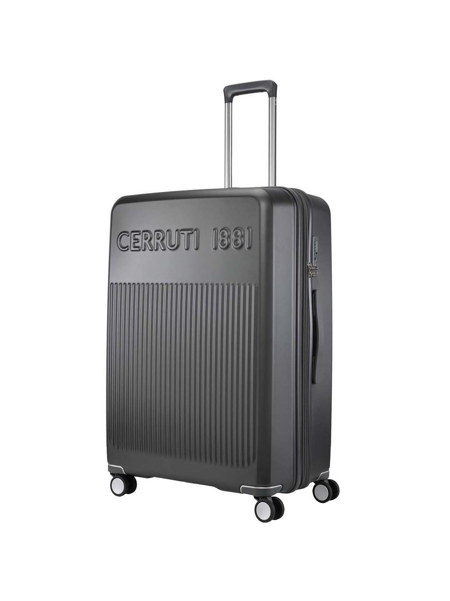 Buy Cerruti 1881 Black Small Hard Cabin Trolley 37 cm Online At