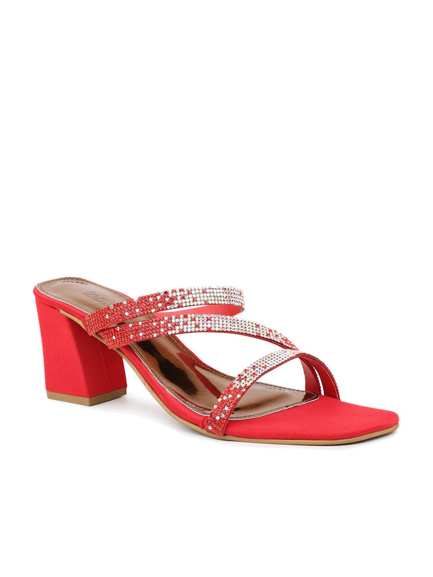 Women/Girls casual Block heel sandal Color-Red