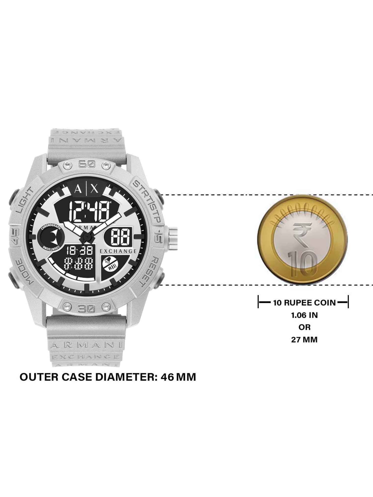 Buy ARMANI EXCHANGE AX2965 Best Analog-Digital CLiQ Tata Watch Men Price for @ at