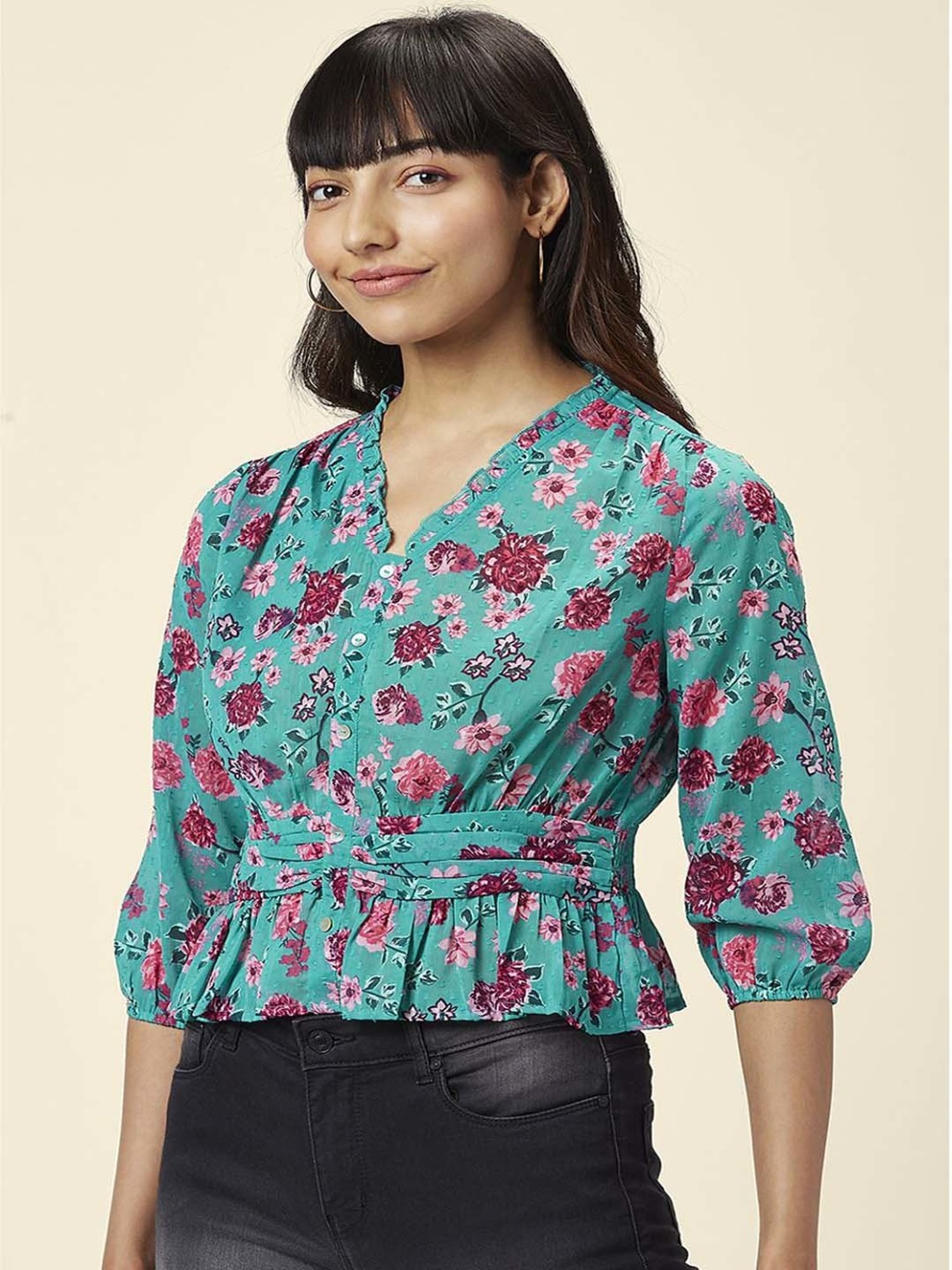 Sleeveless Cotton Tops Myntra Shopping For Women's Tops Buy Blue