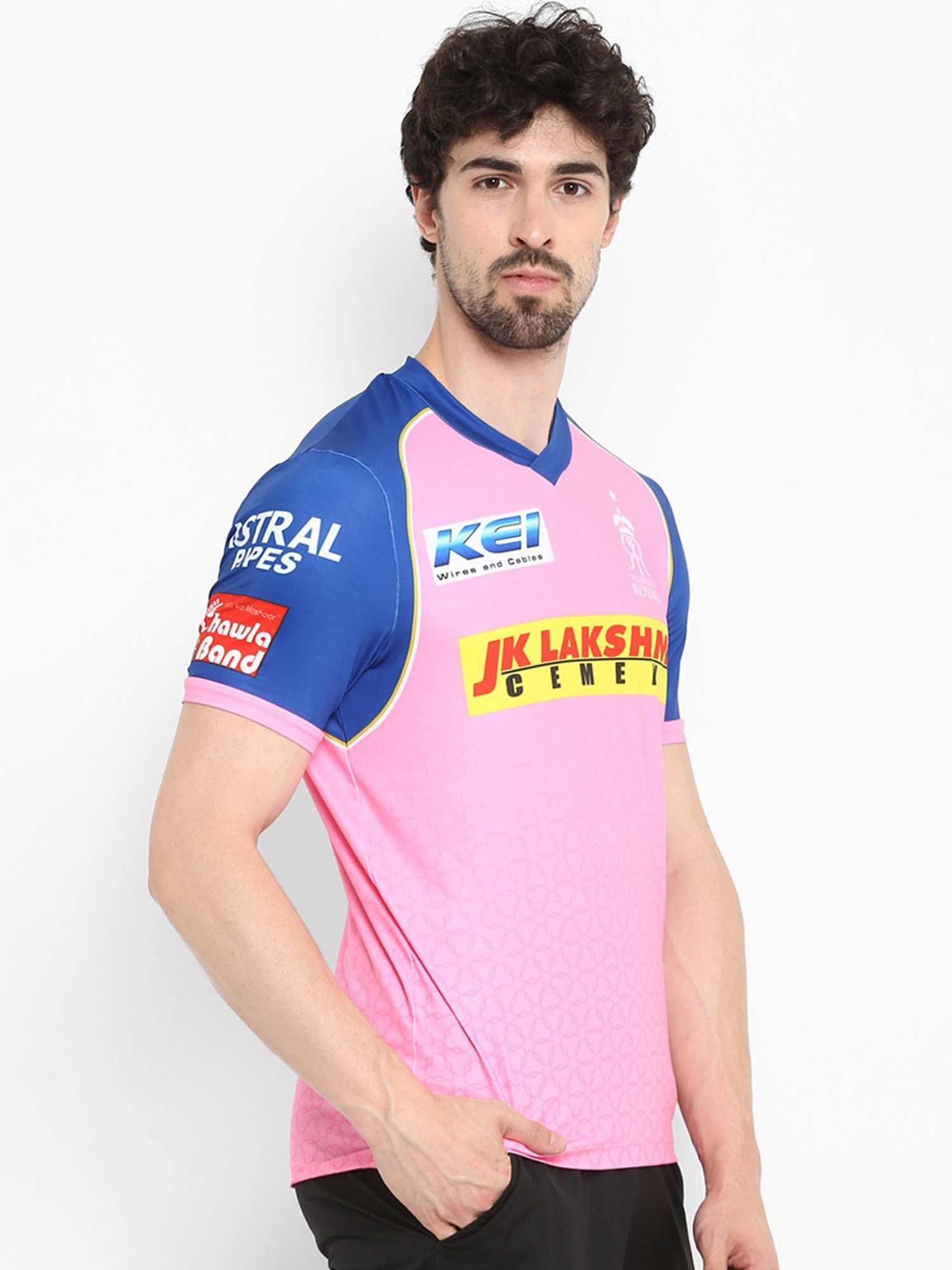 Alcis T-Shirts : Buy Alcis Men Pink Printed Rajasthan Royals Replica  Matchday Jersey T-Shirt Online