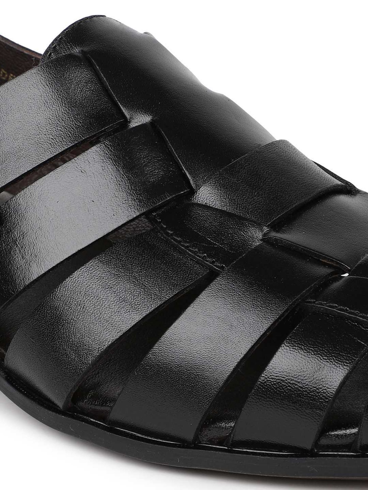 Buy online Black Synthetic Leather Sandals For Men from Sandals and  Floaters for Men by Shuan for ₹699 at 63% off | 2024 Limeroad.com