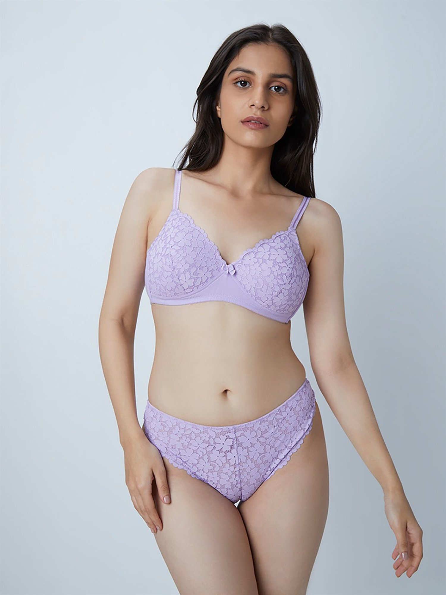 Wunderlove by Westside Aubergine Lace Jasmine Balconette Bra Price in  India, Full Specifications & Offers