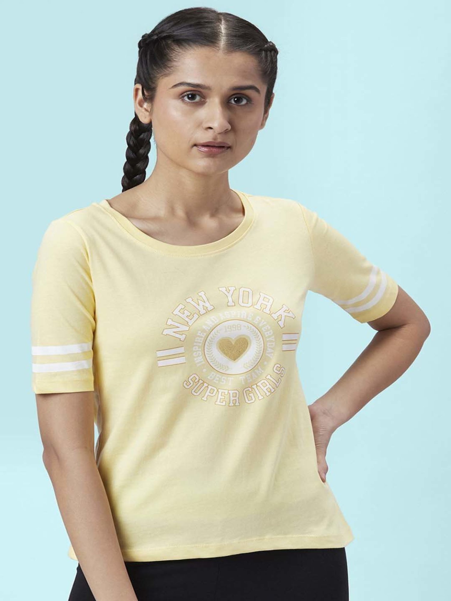 Buy Yellow Tops for Women by Ajile by Pantaloons Online