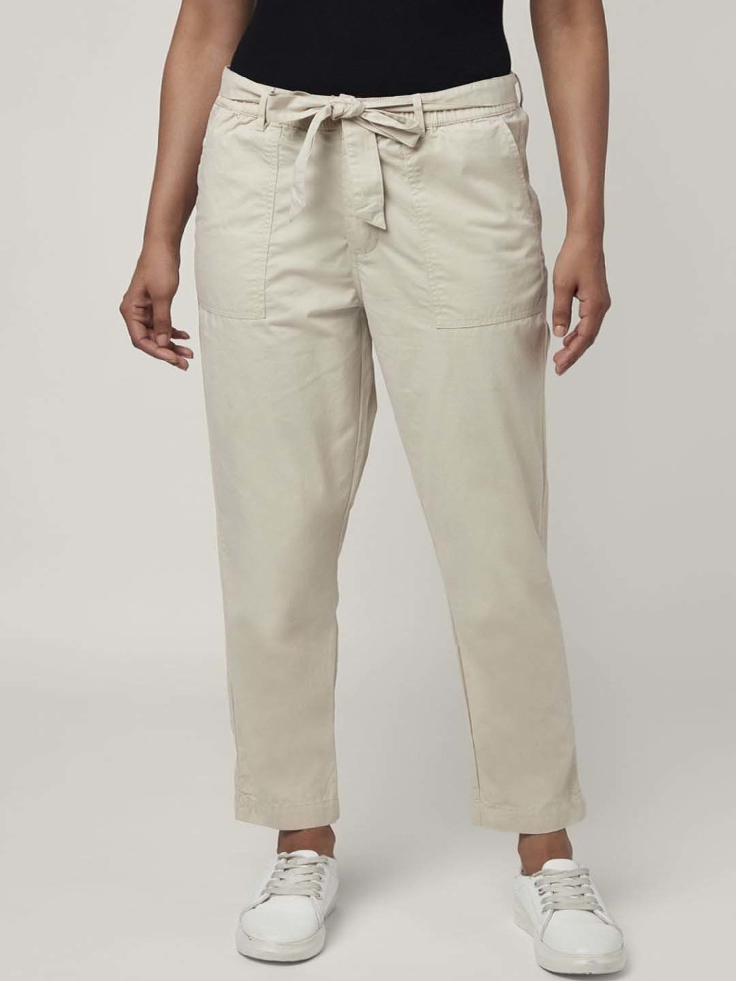 Honey By Pantaloons Regular Fit Women Grey Trousers  Buy Honey By  Pantaloons Regular Fit Women Grey Trousers Online at Best Prices in India   Flipkartcom