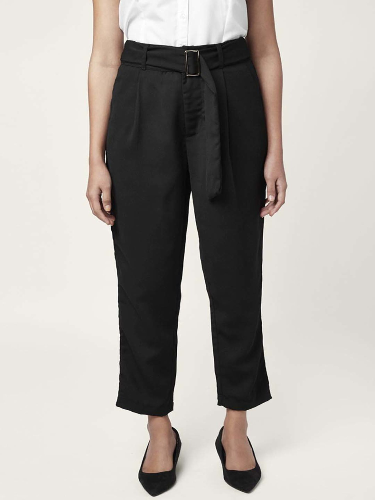 Buy Black Trousers  Pants for Women by Encrustd Online  Ajiocom