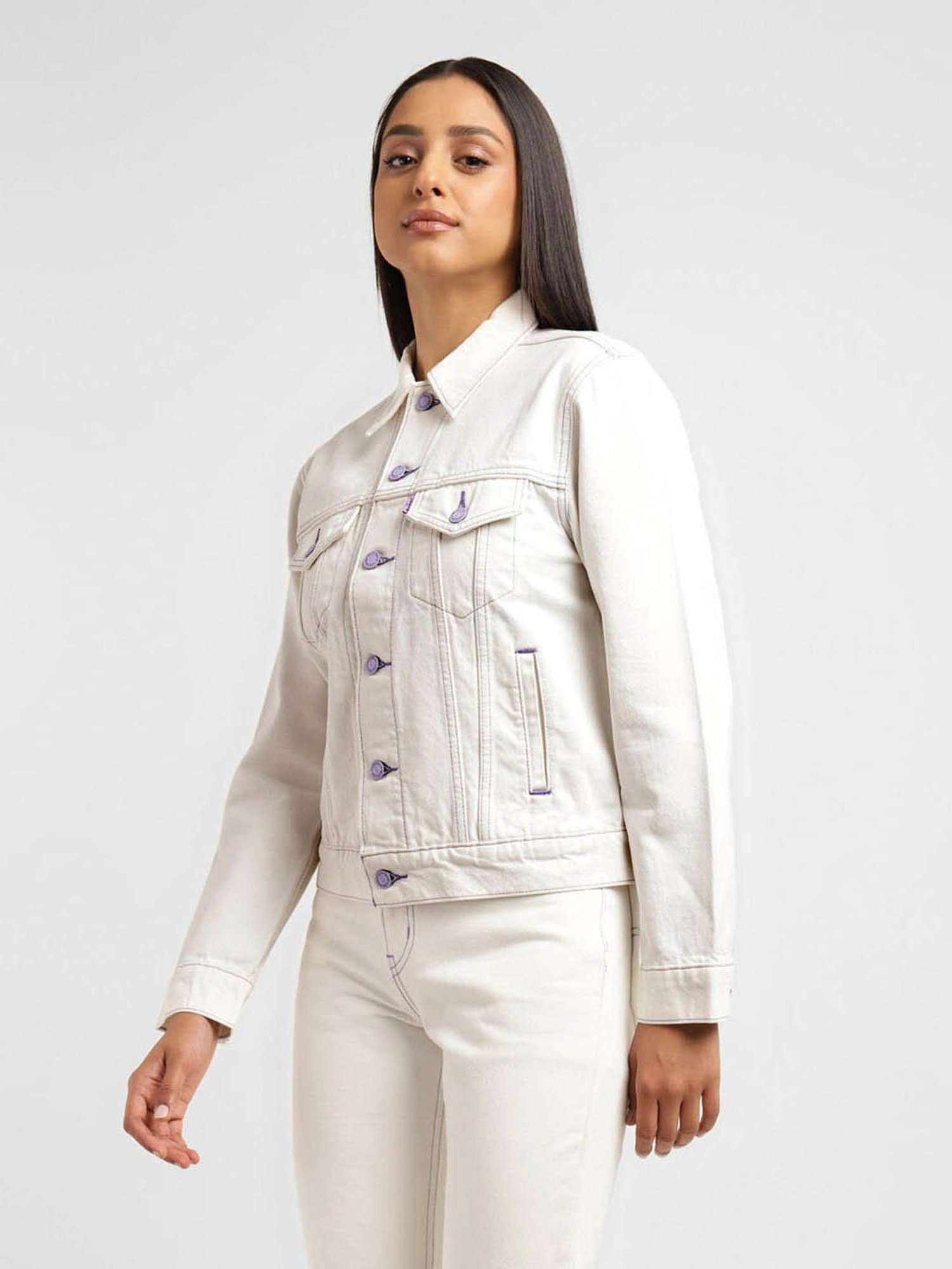 Buy Tokyo Talkies White Denim Jacket for Women Online at Rs.999 - Ketch