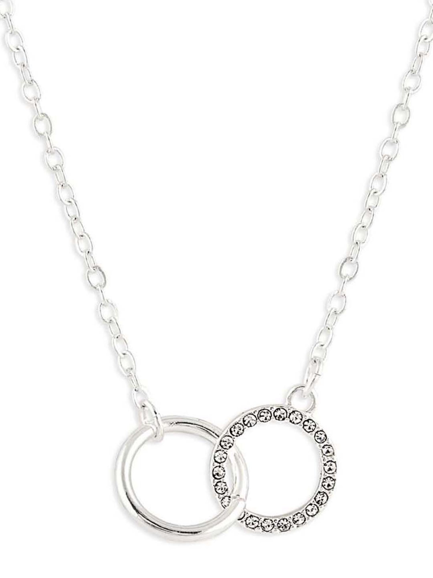 Buy SHAYA BY CARATLANE Always And Forever Circle Pendant Necklace In 925  Silver | Shoppers Stop