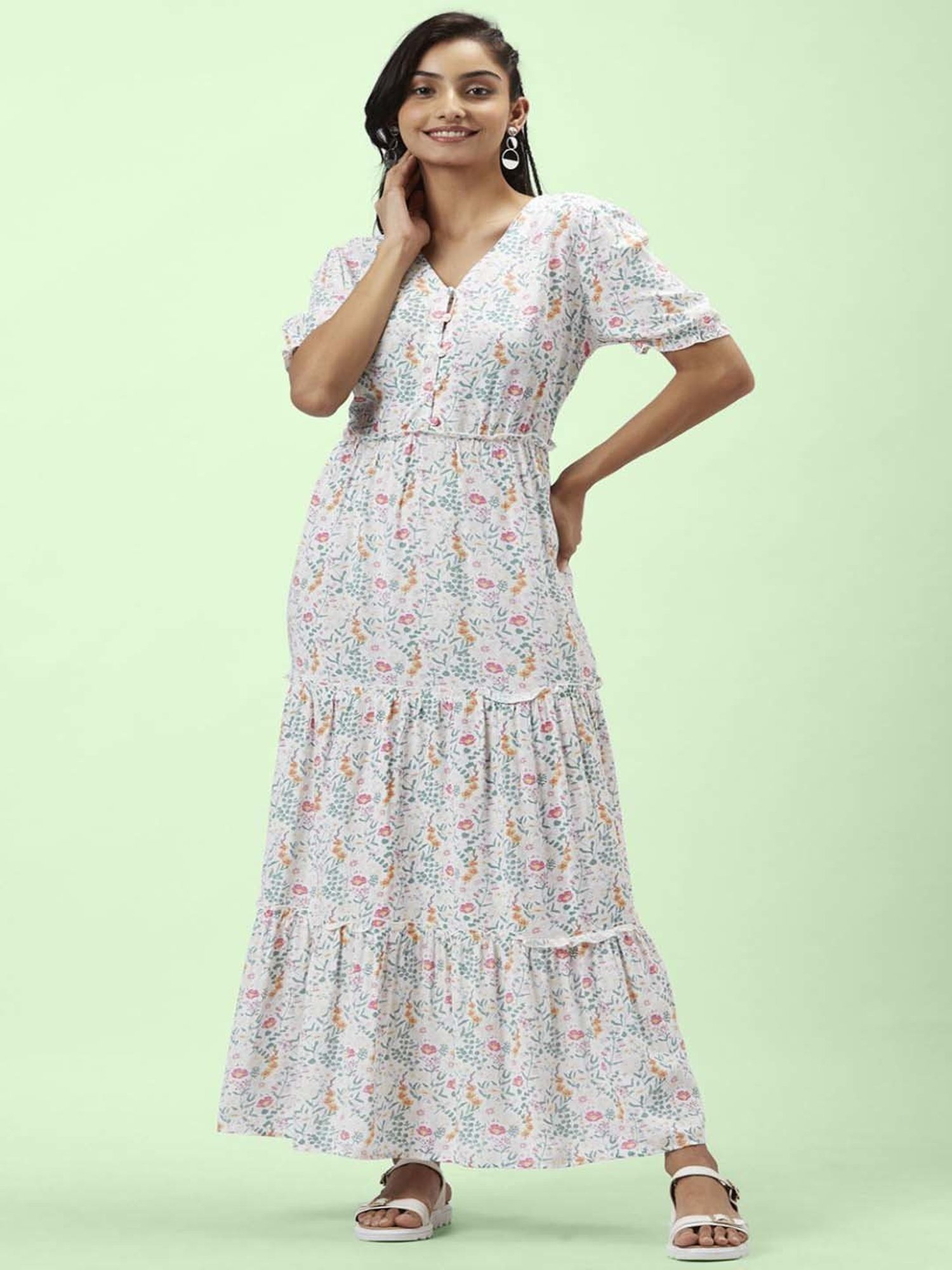 2023 Spring Women Maxi Dresses Casual Loose Full Sleeve Floral Printed  Square Woman Maxi Dress at Rs 700/piece | Maxi Dress in Jaipur | ID:  2851327401288