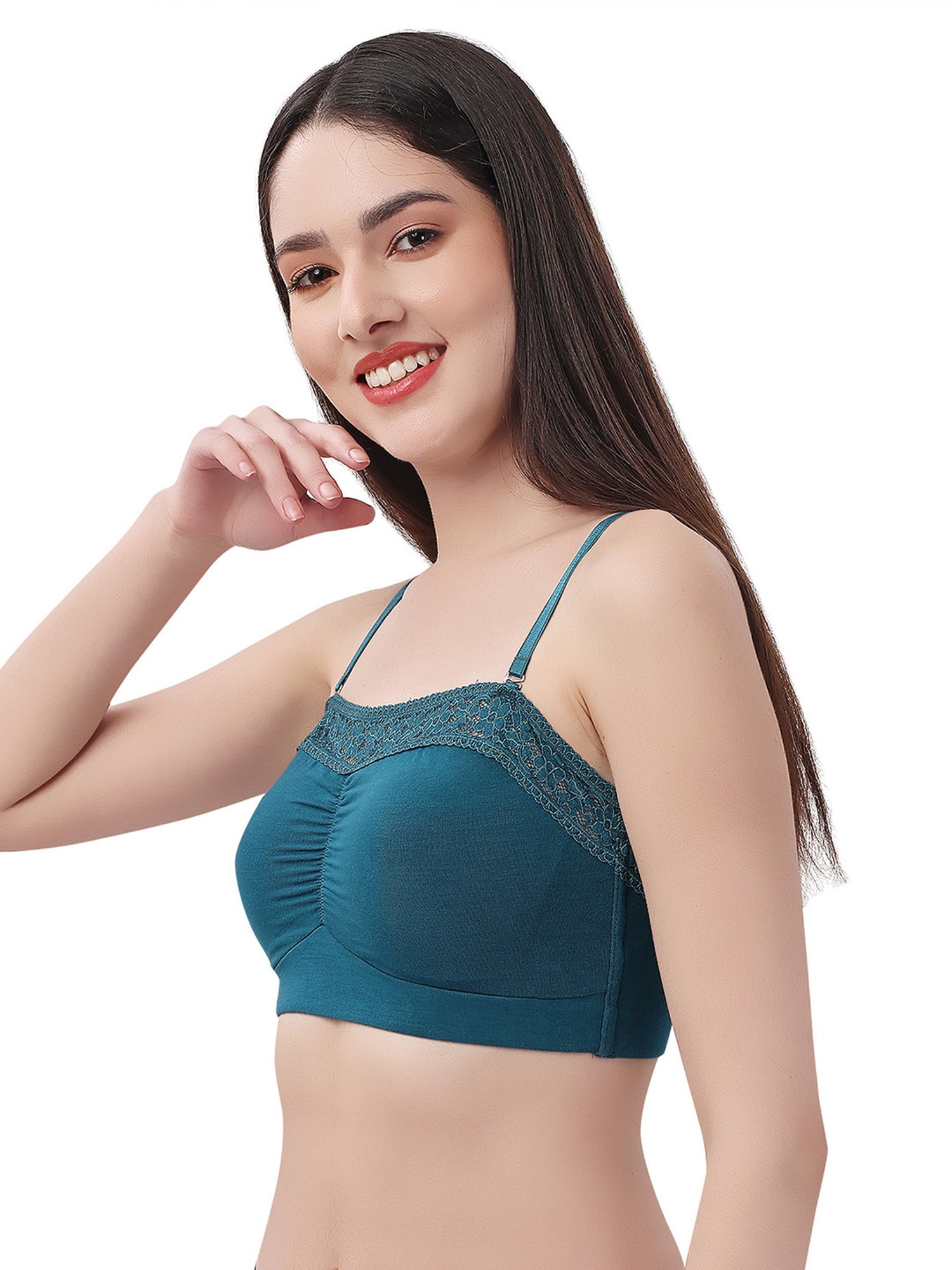 Buy Soie Teal Full Coverage Bralette Bra for Women Online @ Tata CLiQ