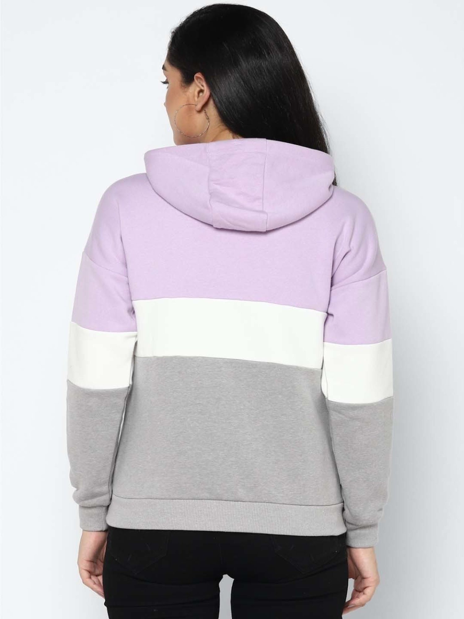 Fila colour block discount boyfriend overhead hoodi