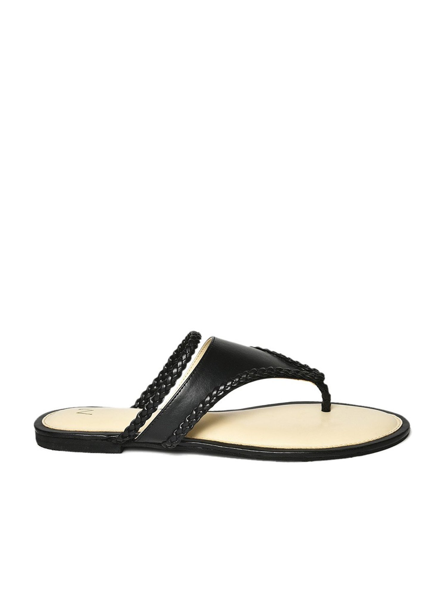 Valentino Garavani Rockstud Flat Thong Sandals, Black - Bergdorf Goodman