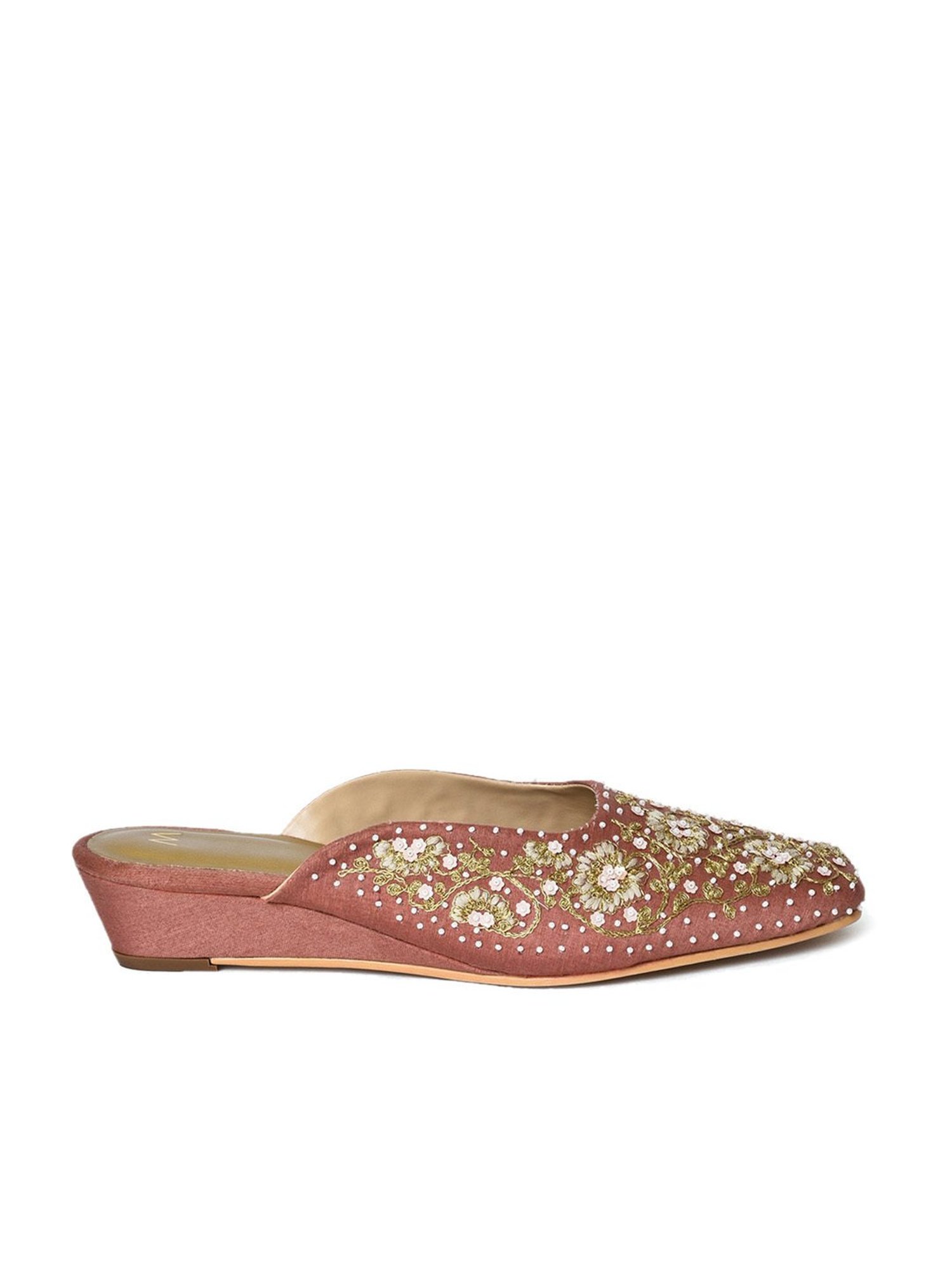 Gajra Gang Chand sitara Multi Color Beaded Lace and Embroidery Sandal –  Nykaa Fashion