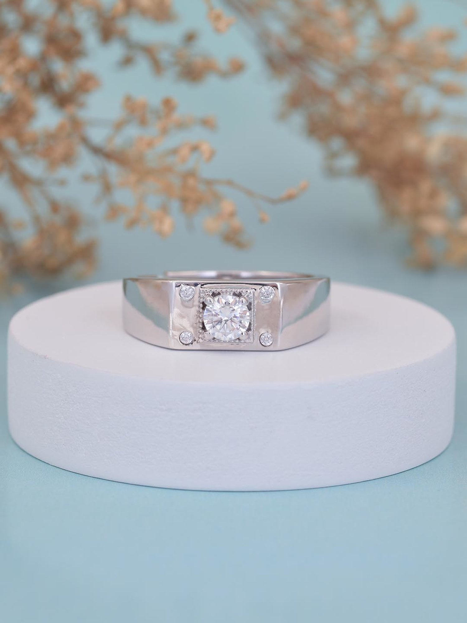 Buy Ornate Jewels Adjustable Ring for Men Online At Best Price