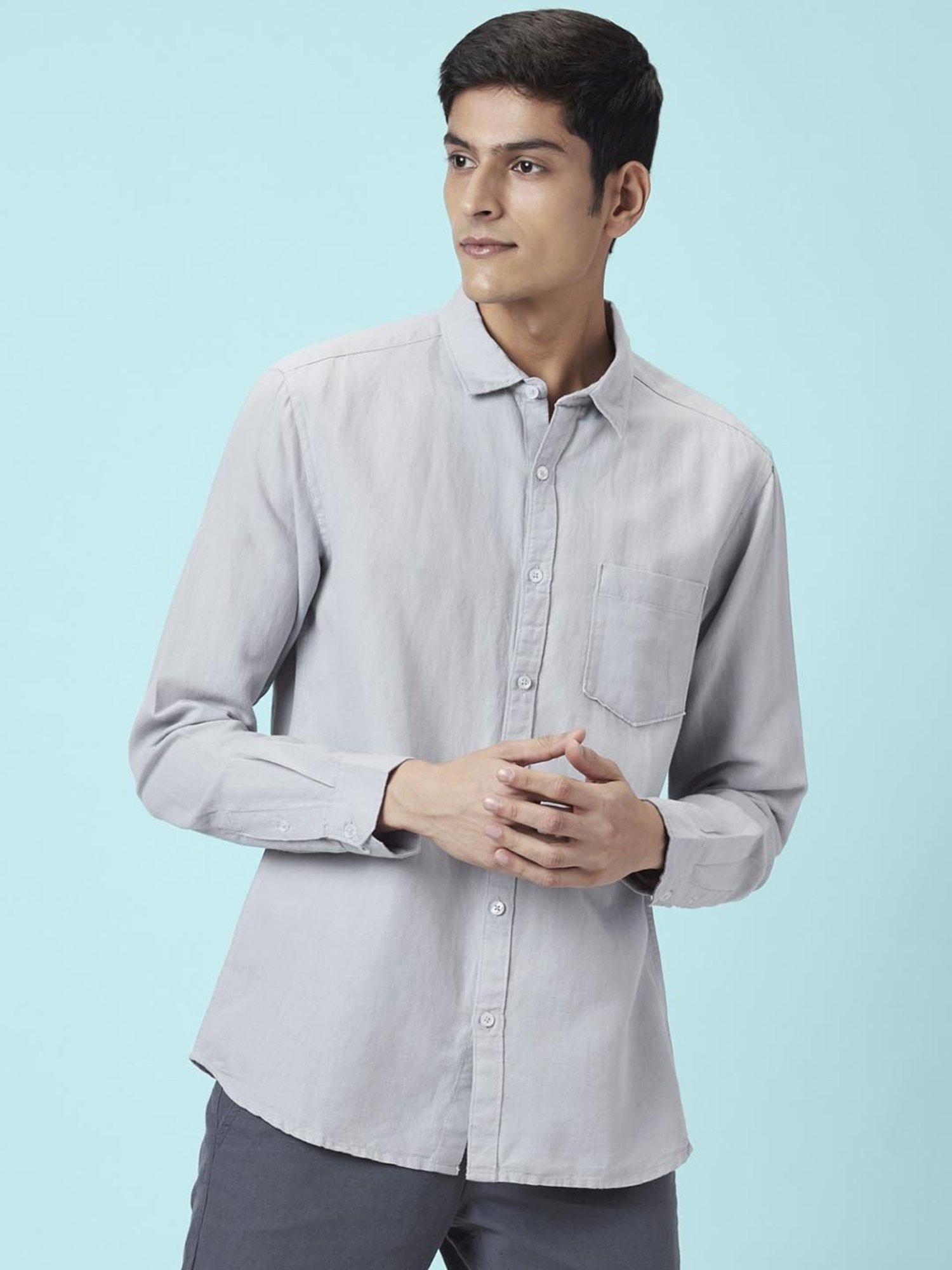 Buy Grey Shirts for Men by Byford by Pantaloons Online