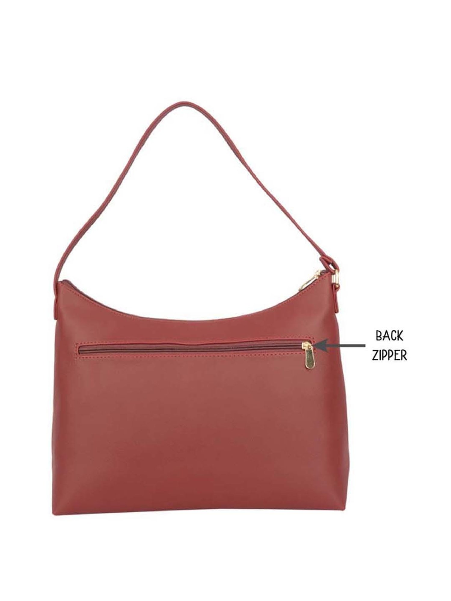 Buy Baggit Red Solid Large Hobo Shoulder Bag Online At Best Price @ Tata  CLiQ