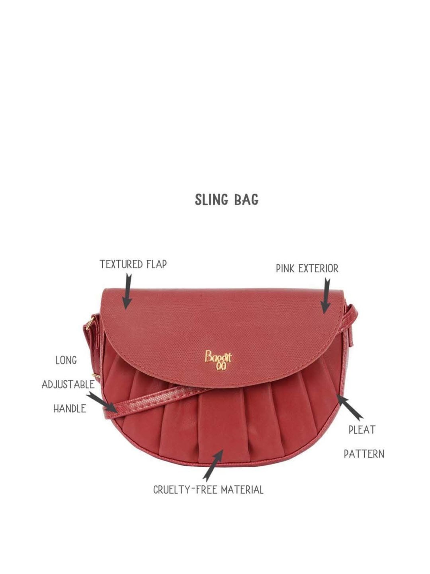 Buy Baggit Women's Baguette Handbag - Small (Blue) at Amazon.in