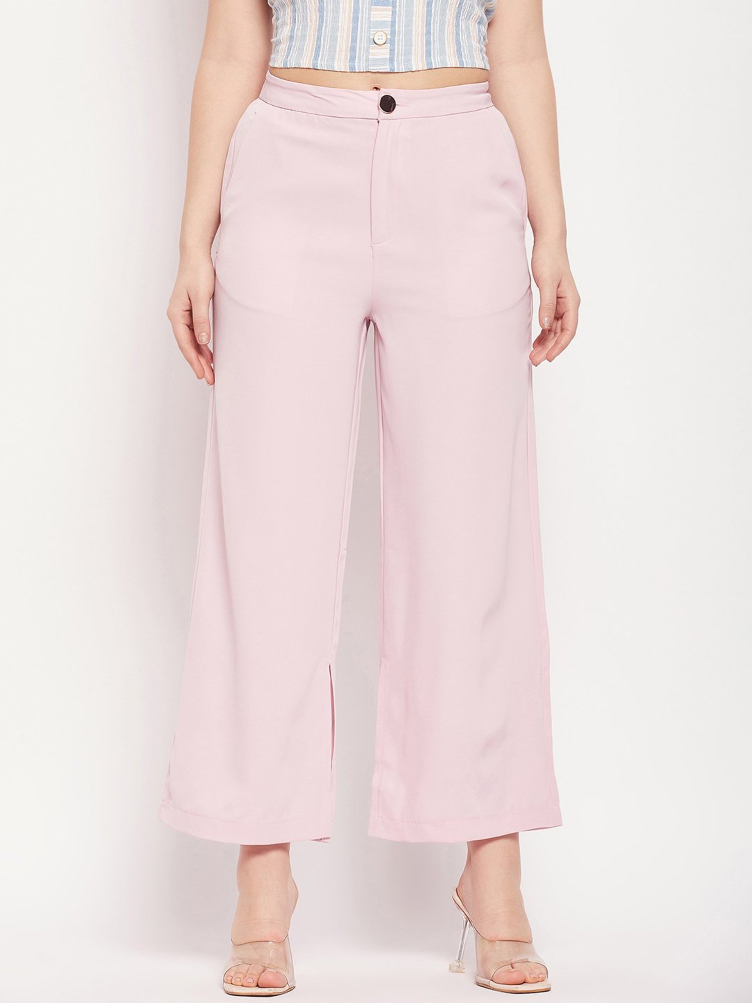 Madame Pleated Mauve Trouser | Buy SIZE 28 Trouser Online for | Glamly