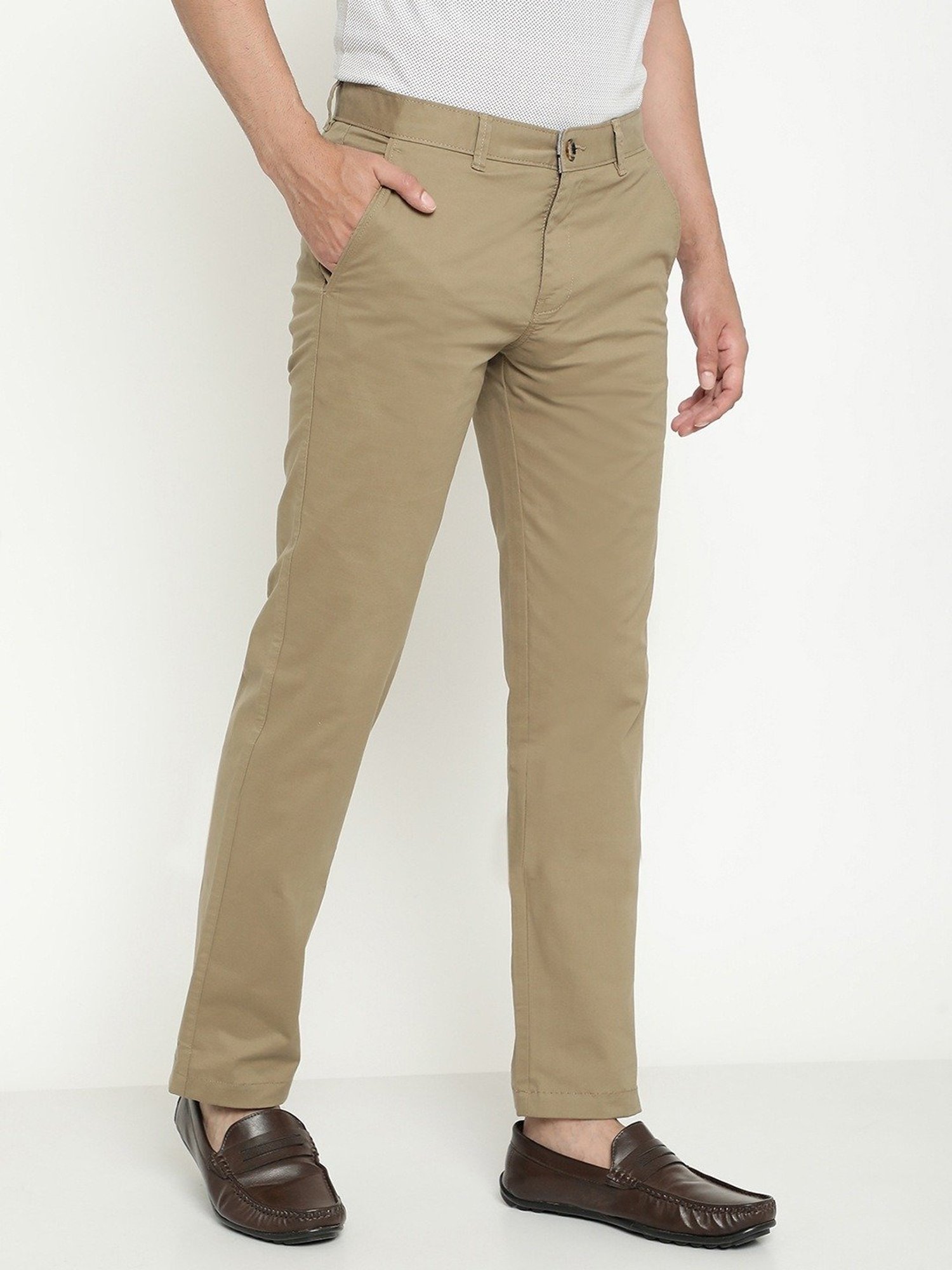 Buy Men Black Solid Regular Fit Trousers Online  173296  Peter England