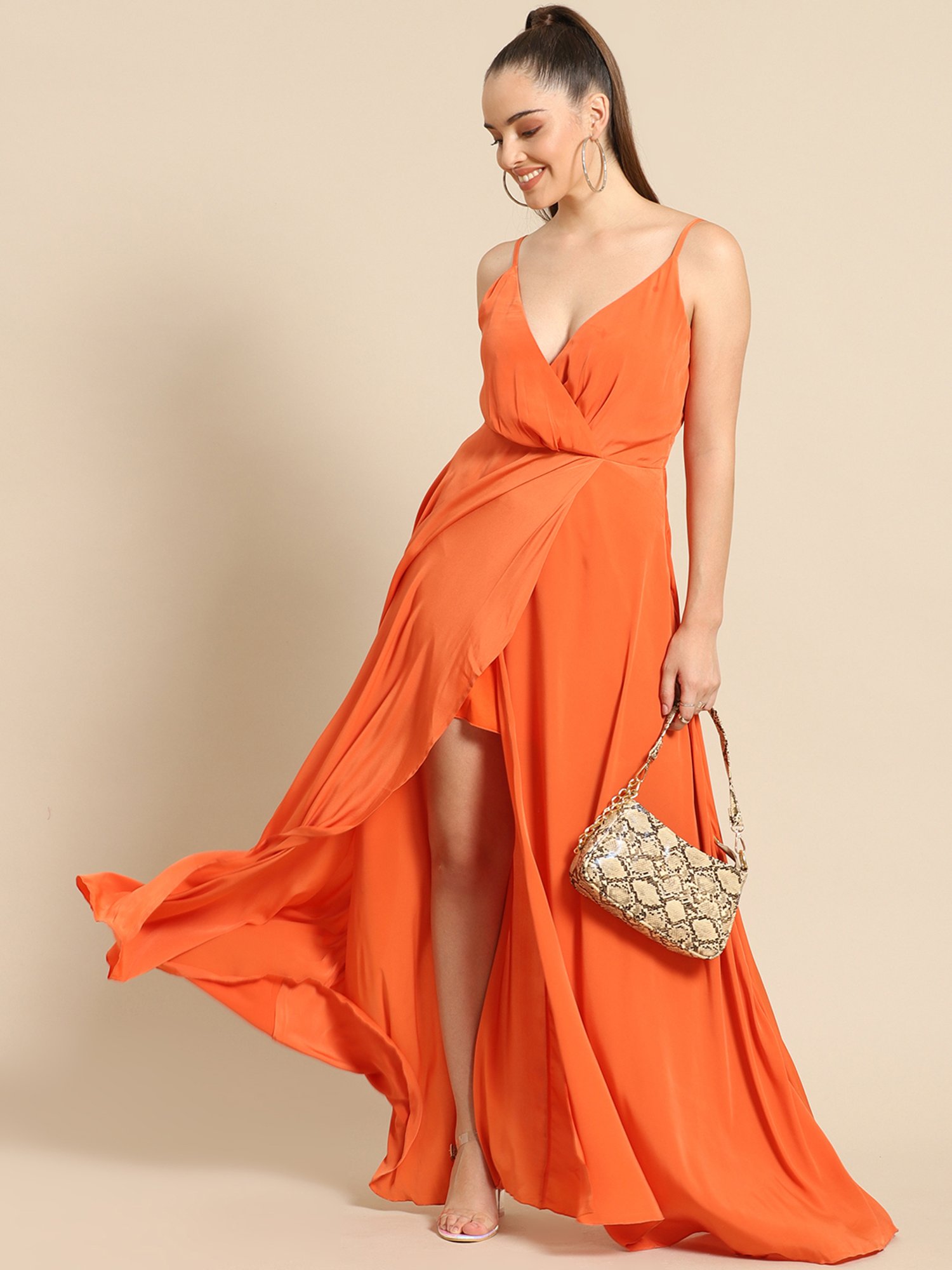 PEYTON MAXI DRESS ORANGE | Outcast USA