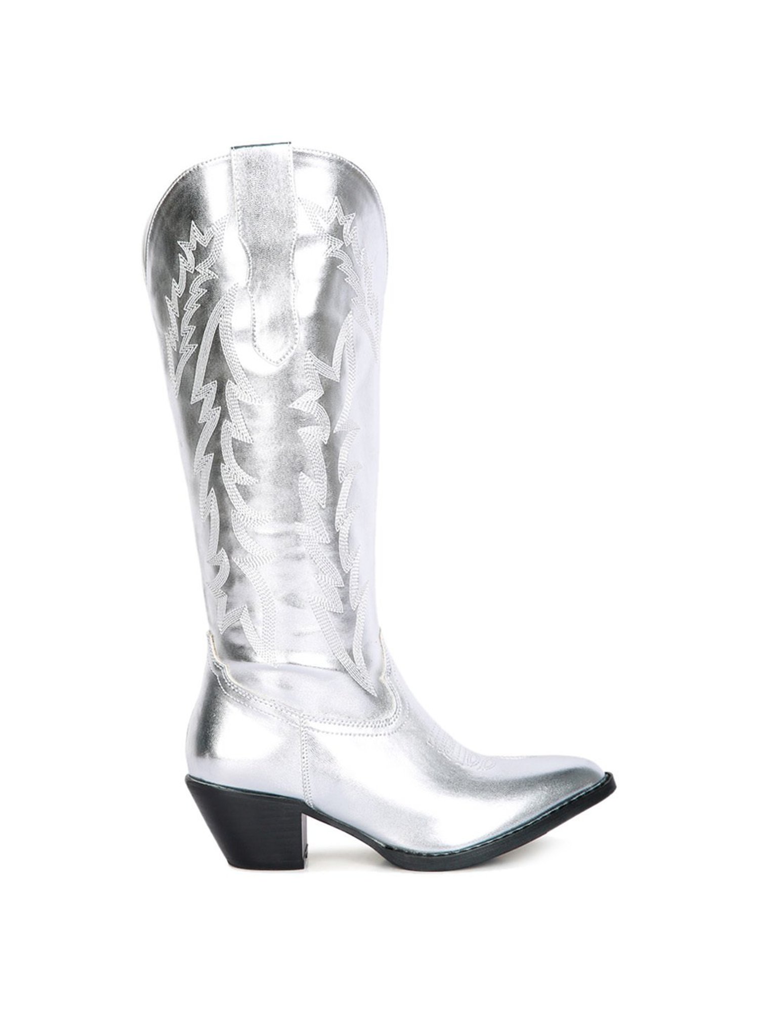 cowboy silver boots