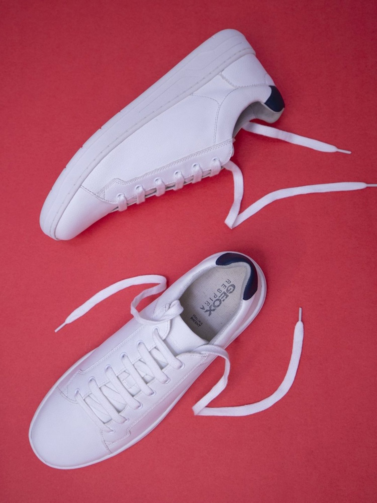 Geox discount white sneakers