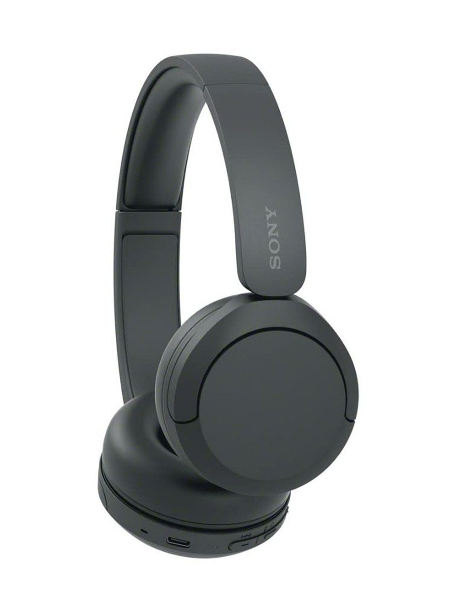 Sony WH-CH520 Compact Easy Carrying Wireless Bluetooth On-Ear Headphones  (Black) Bundle with Knox Gear Metal Headphone Stand (2 Items)