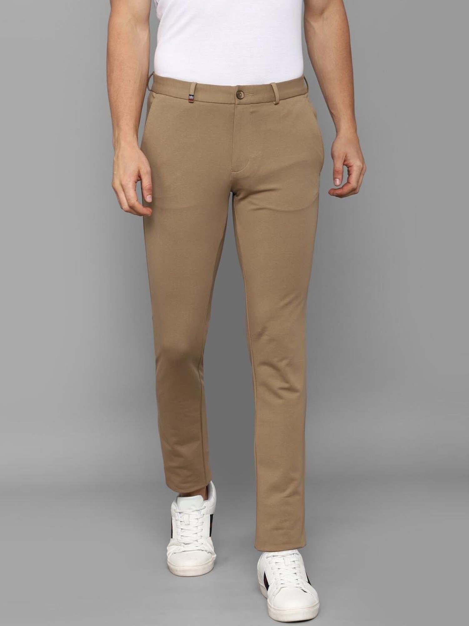 Louis Philippe Formal Trousers  Buy Louis Philippe Beige Trousers Online   Nykaa Fashion