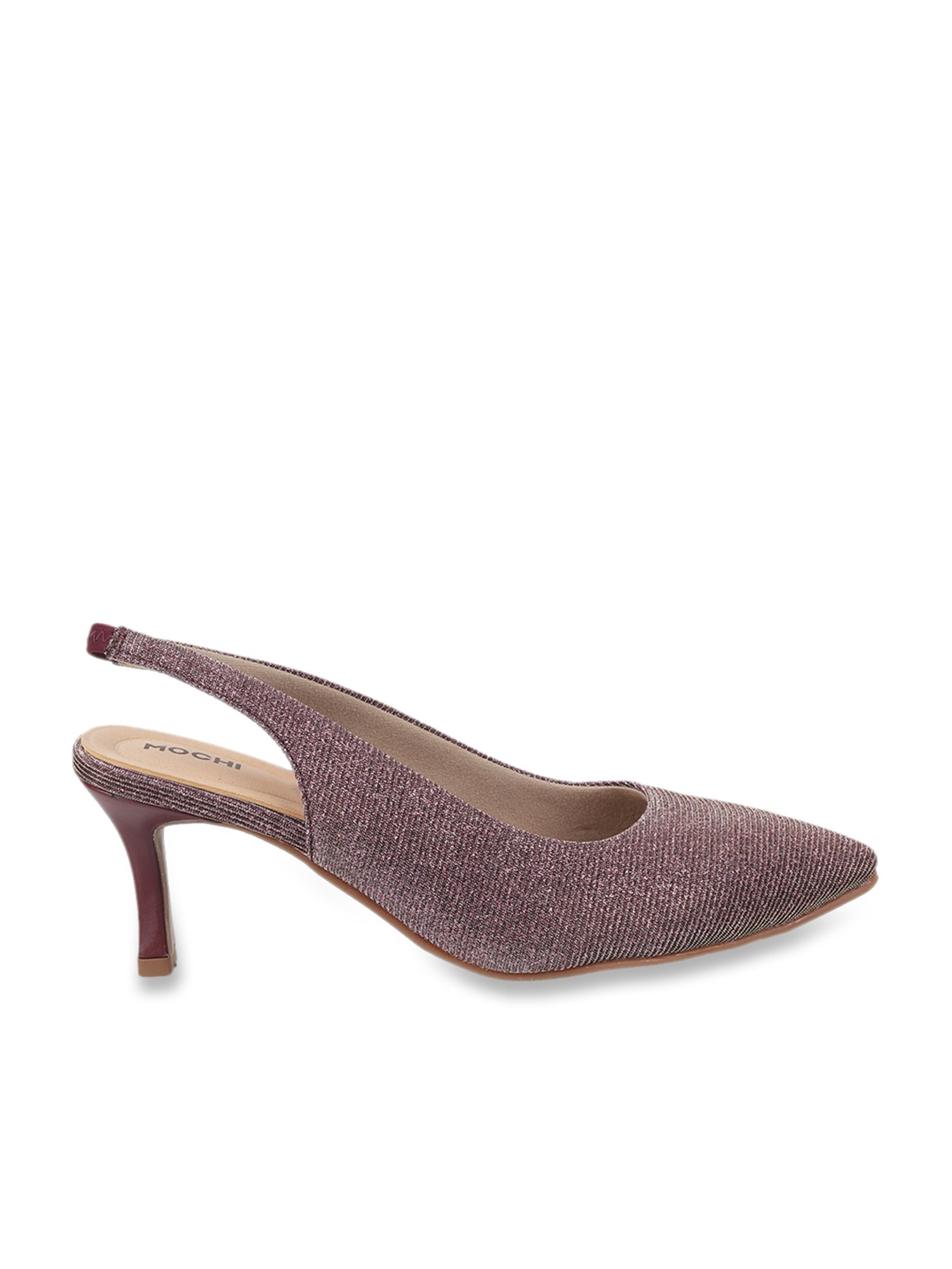 【BLACKPURPLE】23FW★ Mochi slingback Buy Mochi Women's Purple Sling Back Stilettos for Women at