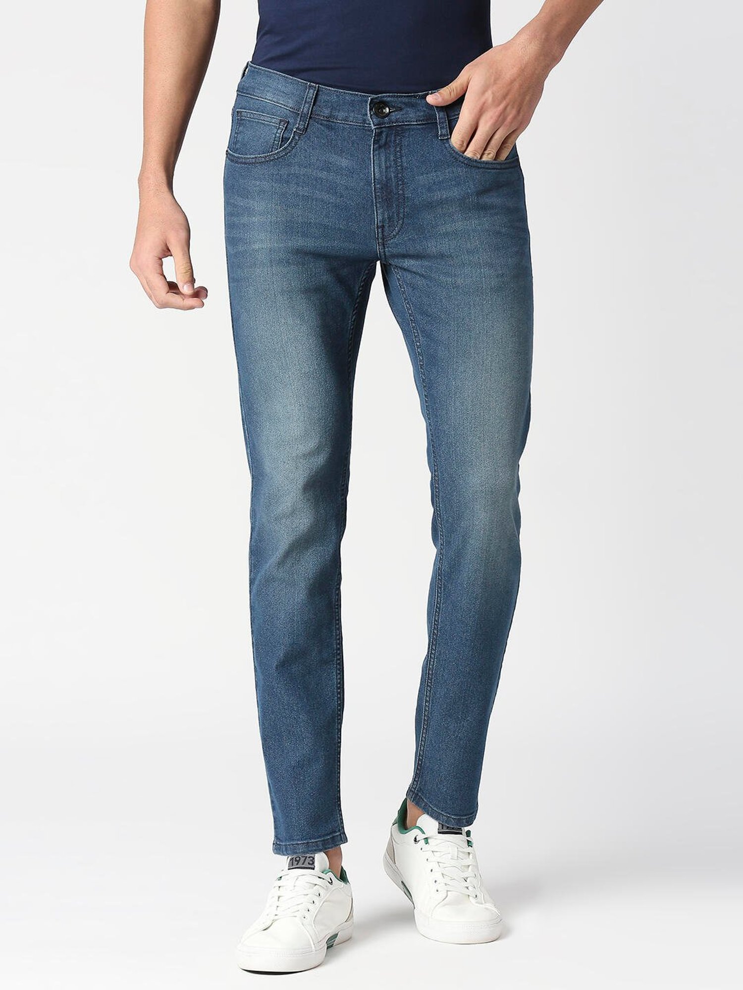 Pepe Jeans VAPOUR Blue Lightly Washed Tapered Fit Jeans