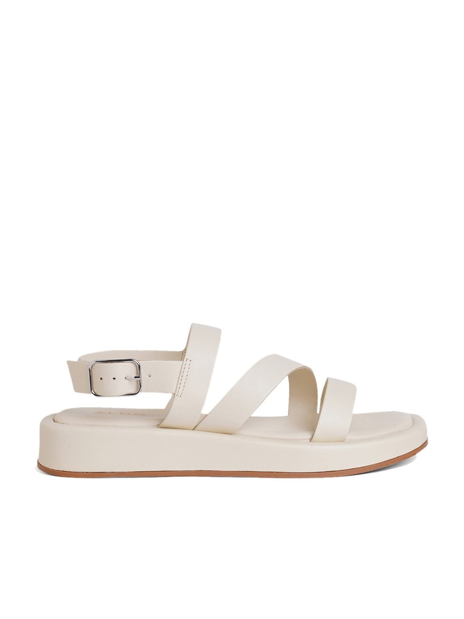 White 2025 leather sandals