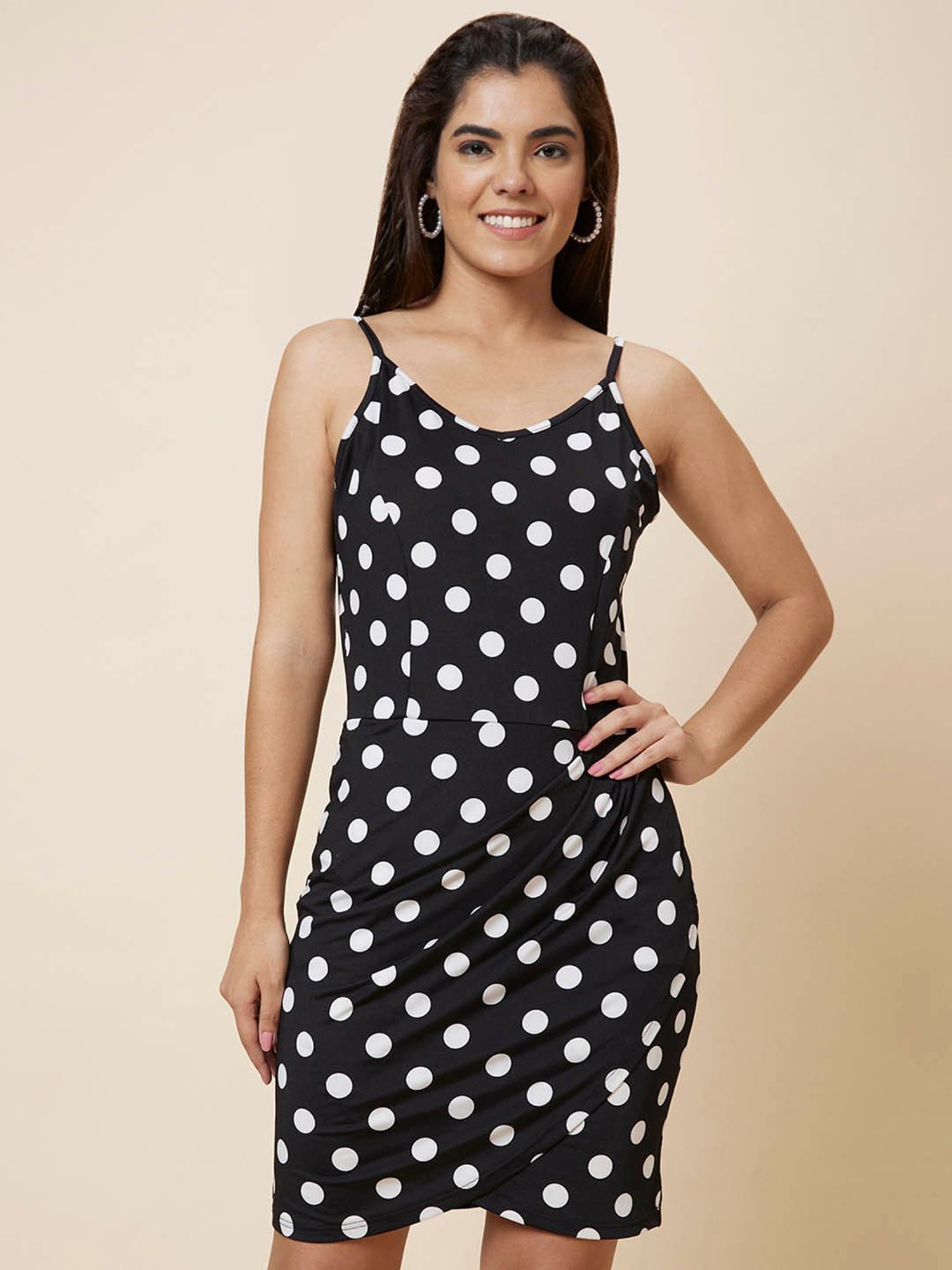 Polka dot hotsell dress bodycon