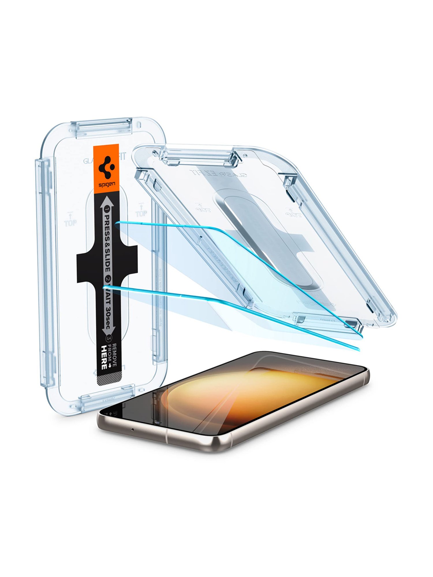 Galaxy S23 / S23 Plus Screen Protector, Spigen [ GlastR EZ Fit ] Tempered  Glass