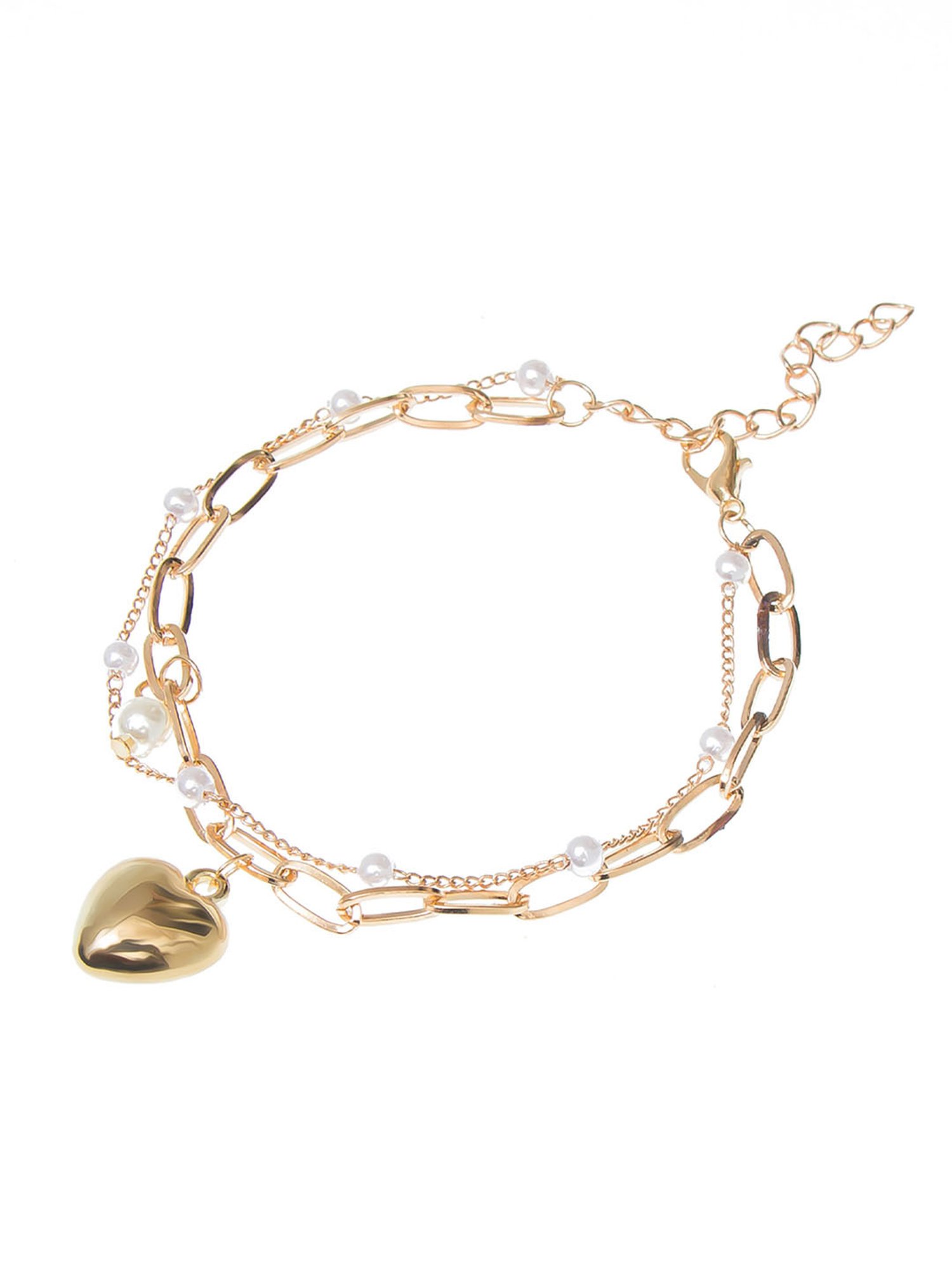 Buy Minimal Heart Charm Silver Plated Bracelet Online At Best Price @ Tata  CLiQ